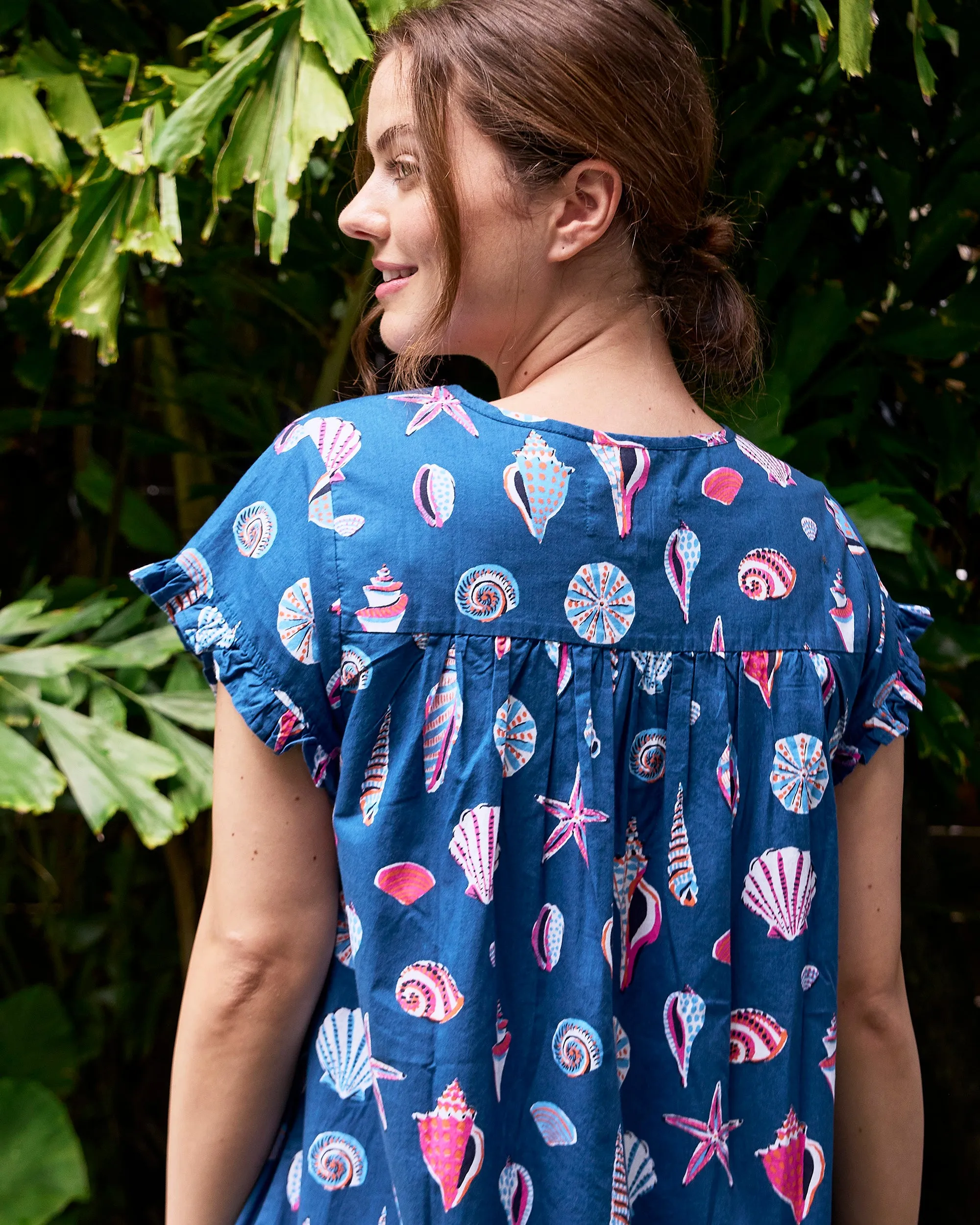 Beachcomber - Pintuck Nightgown - Shoreline Blue sold by Printfresh product image thumbnail 4