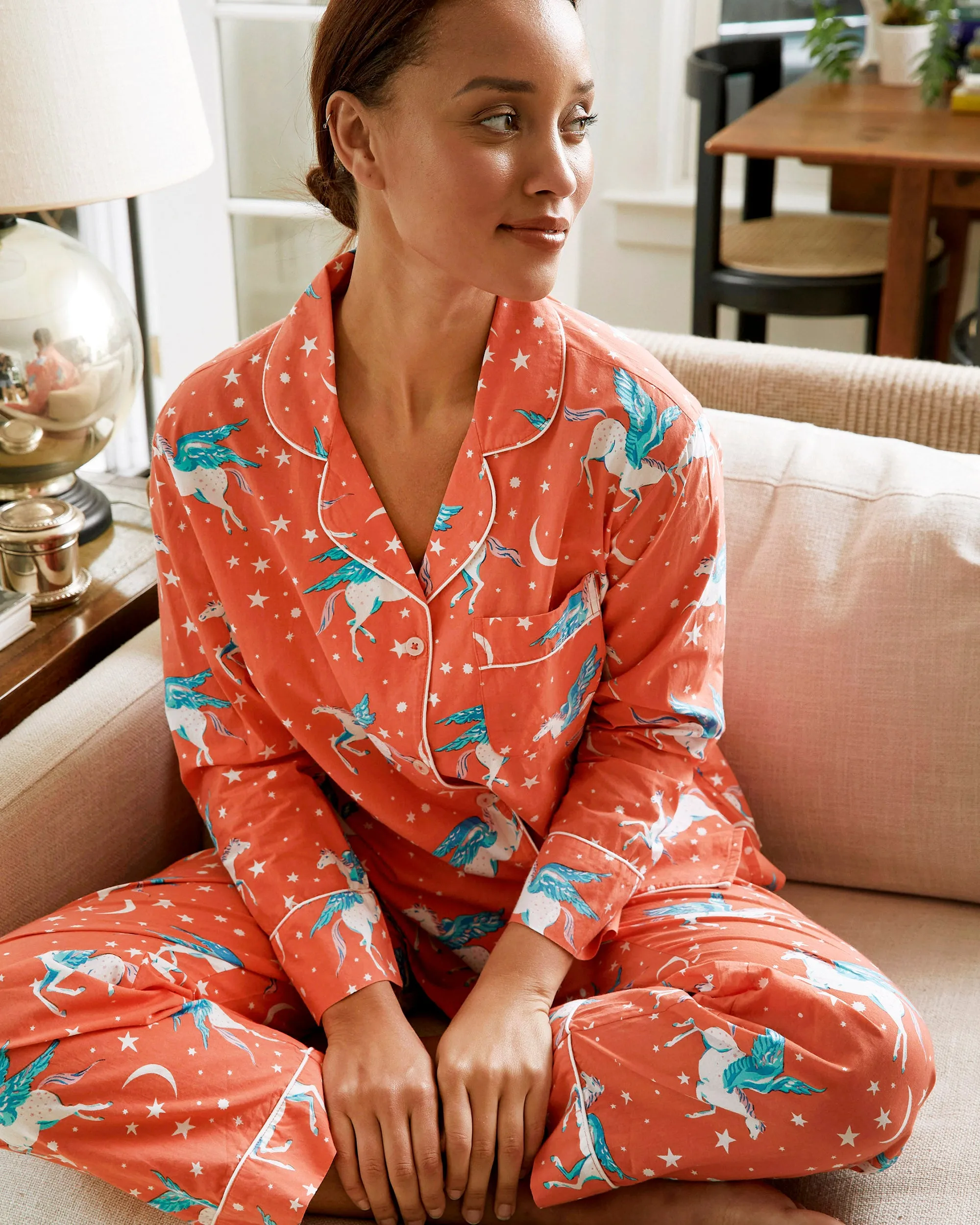 Moon Flight - Long PJ Set - Paloma sold by Printfresh