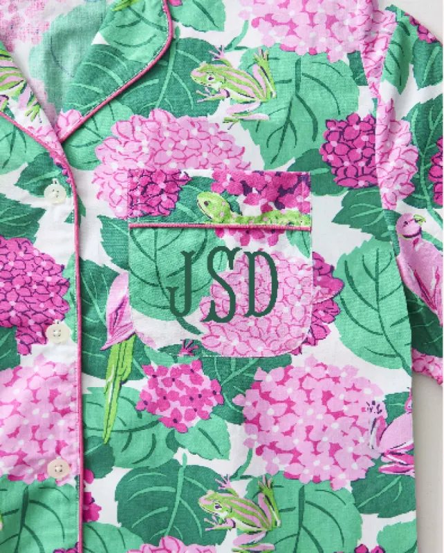 Secret Garden - Sleep Shirt - Pink Hydrangea sold by Printfresh