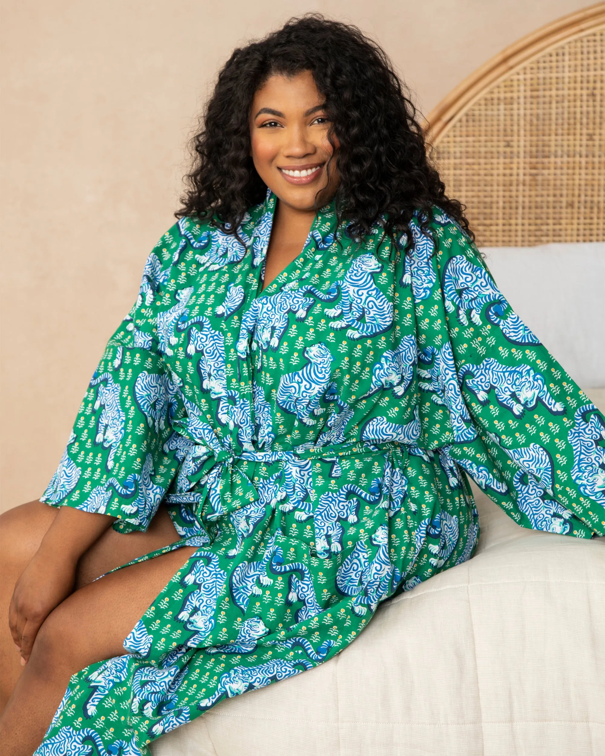 Tiger Queen - Robe - Jade sold by Printfresh product image thumbnail 5