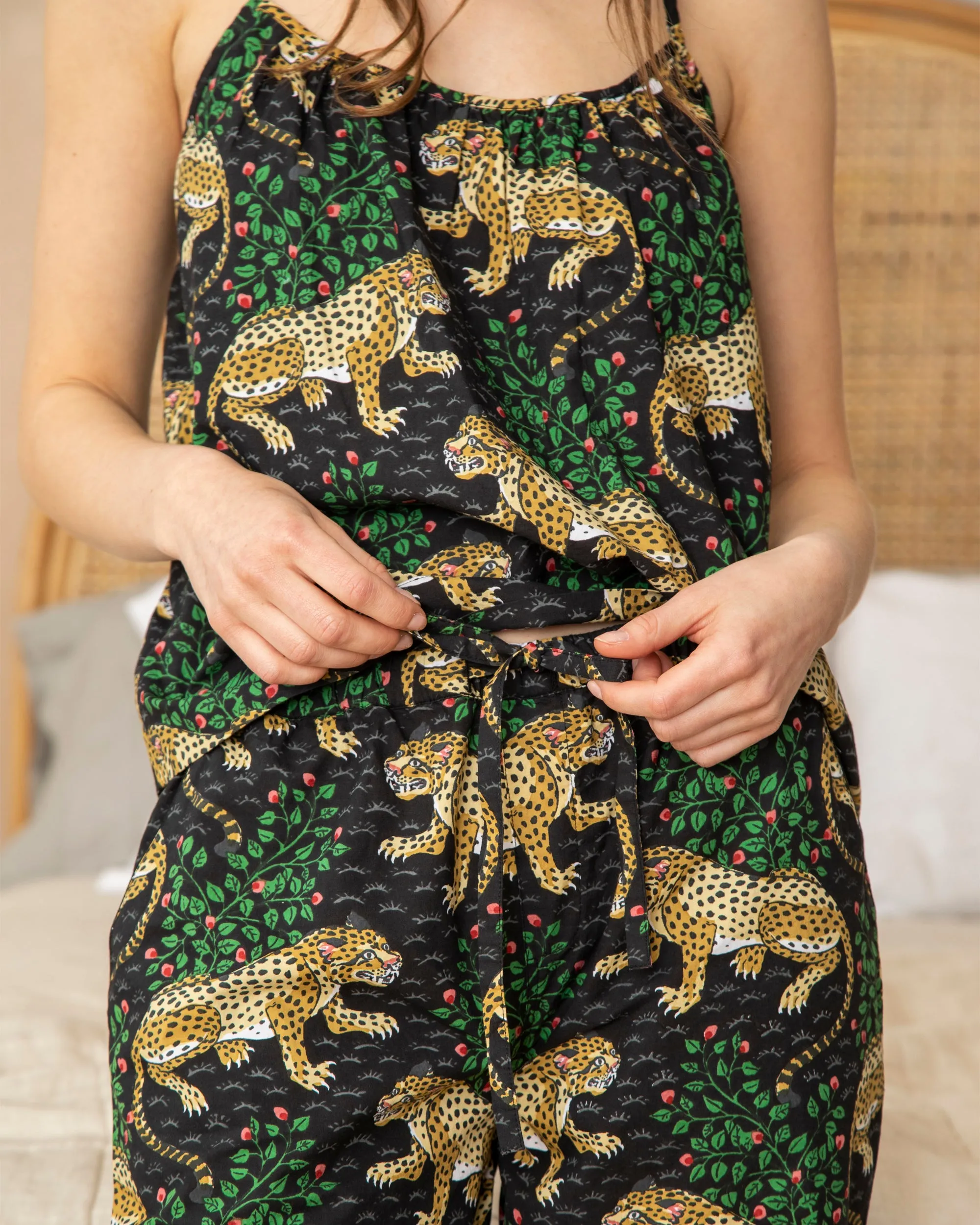 Bagheera - Cami Cropped Set - Ink sold by Printfresh product image thumbnail 3