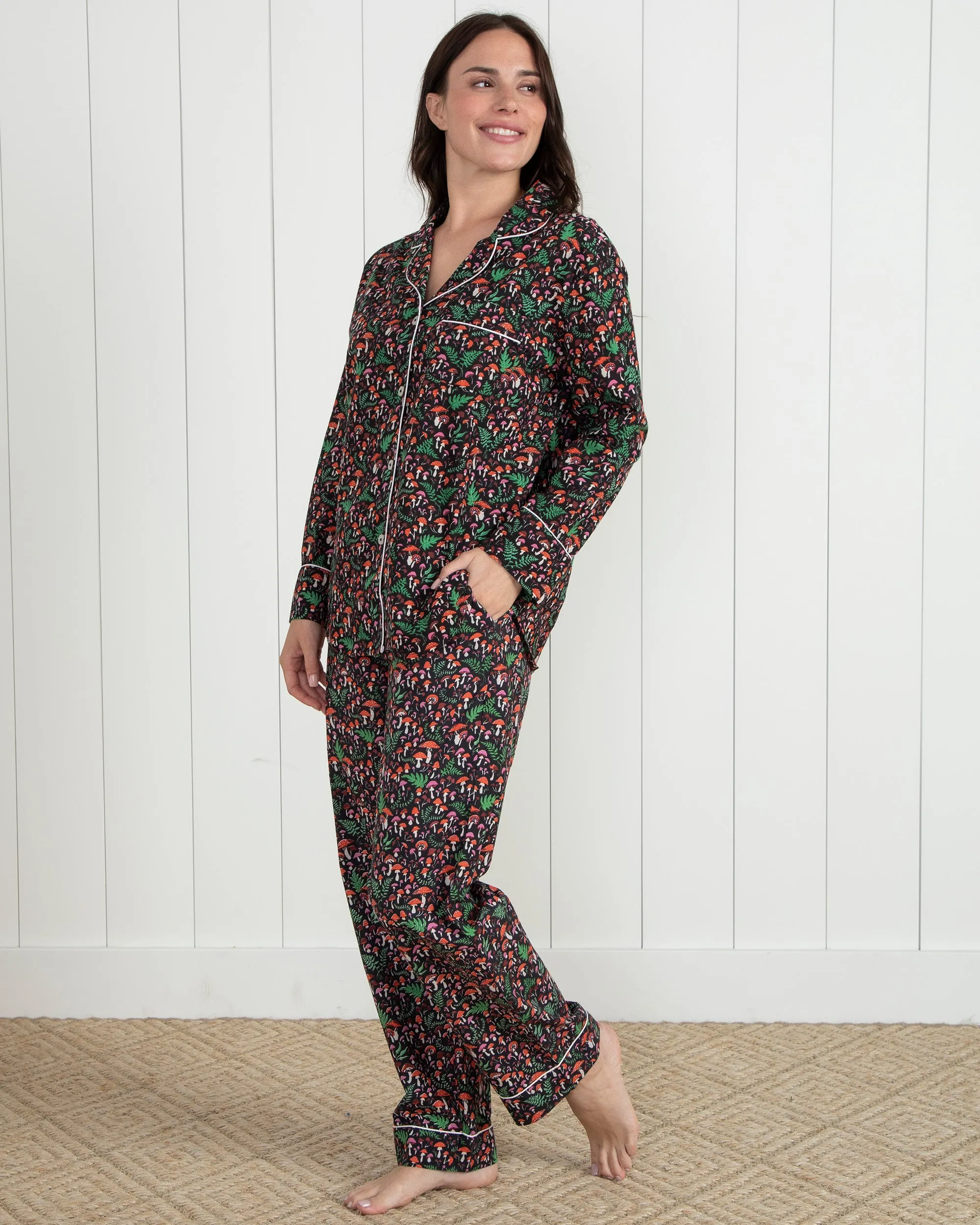 Toadstools - Tall Long PJ Set - Ink sold by Printfresh product image thumbnail 5