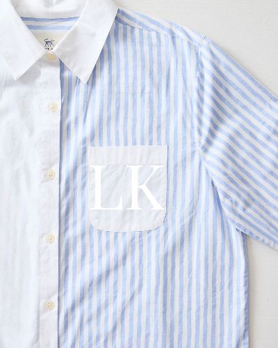 Weekend Stripes - Everyday Button Down - Blue Skies sold by Printfresh