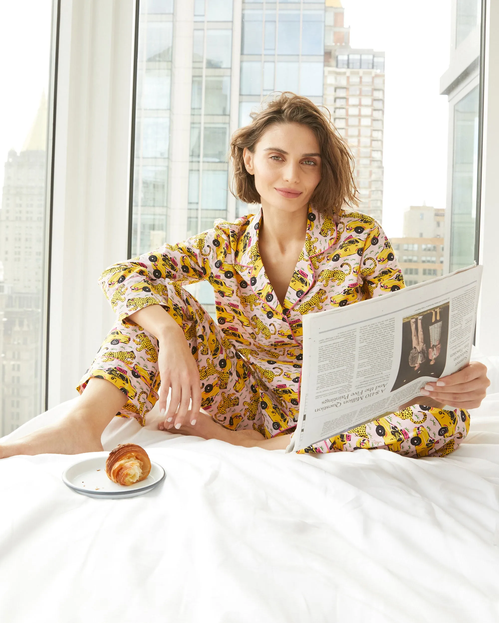 Taxi Please - Long Sleep Set - Blush sold by Printfresh product image thumbnail 4