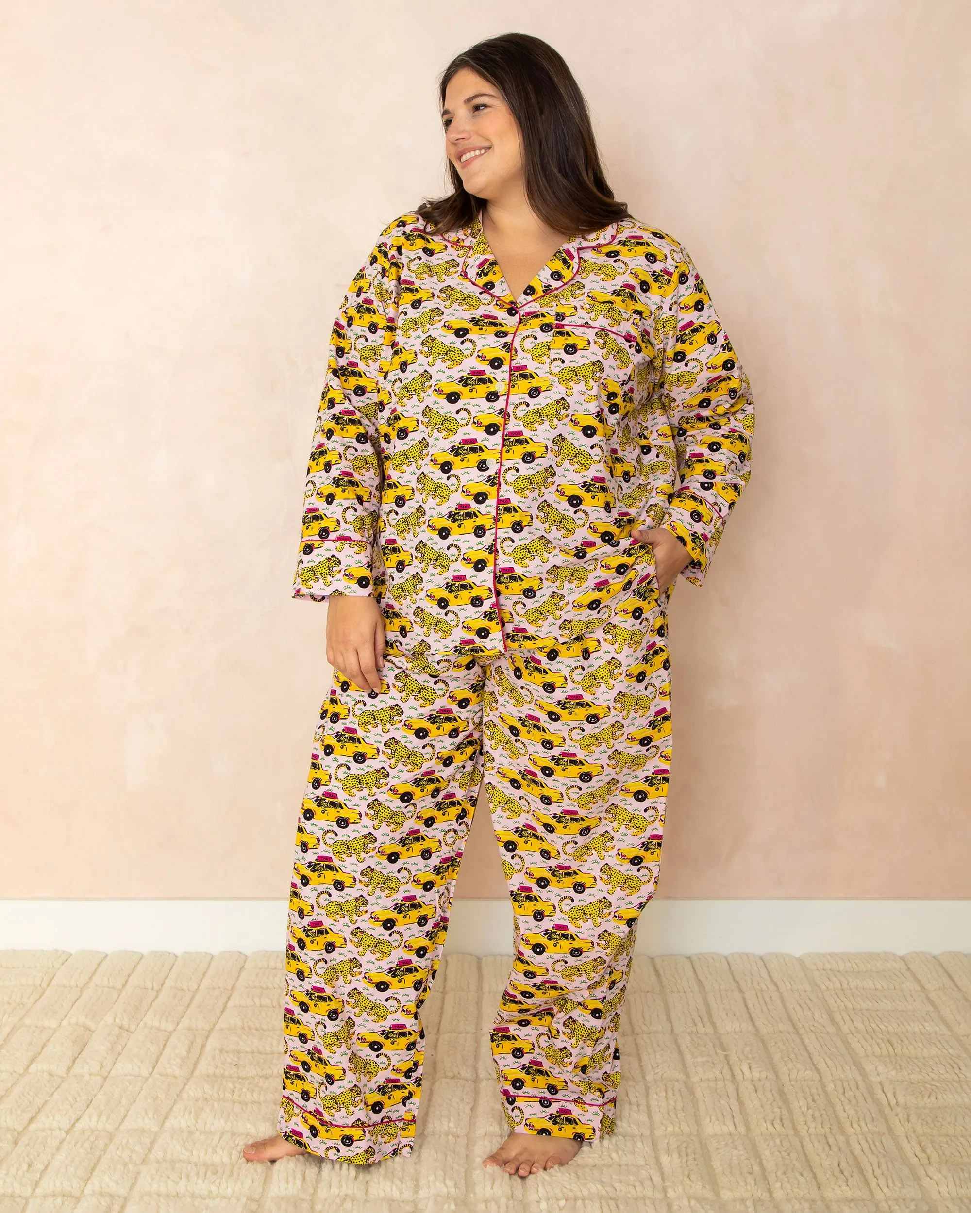 Taxi Please - Long Sleep Set - Blush sold by Printfresh product image thumbnail 5