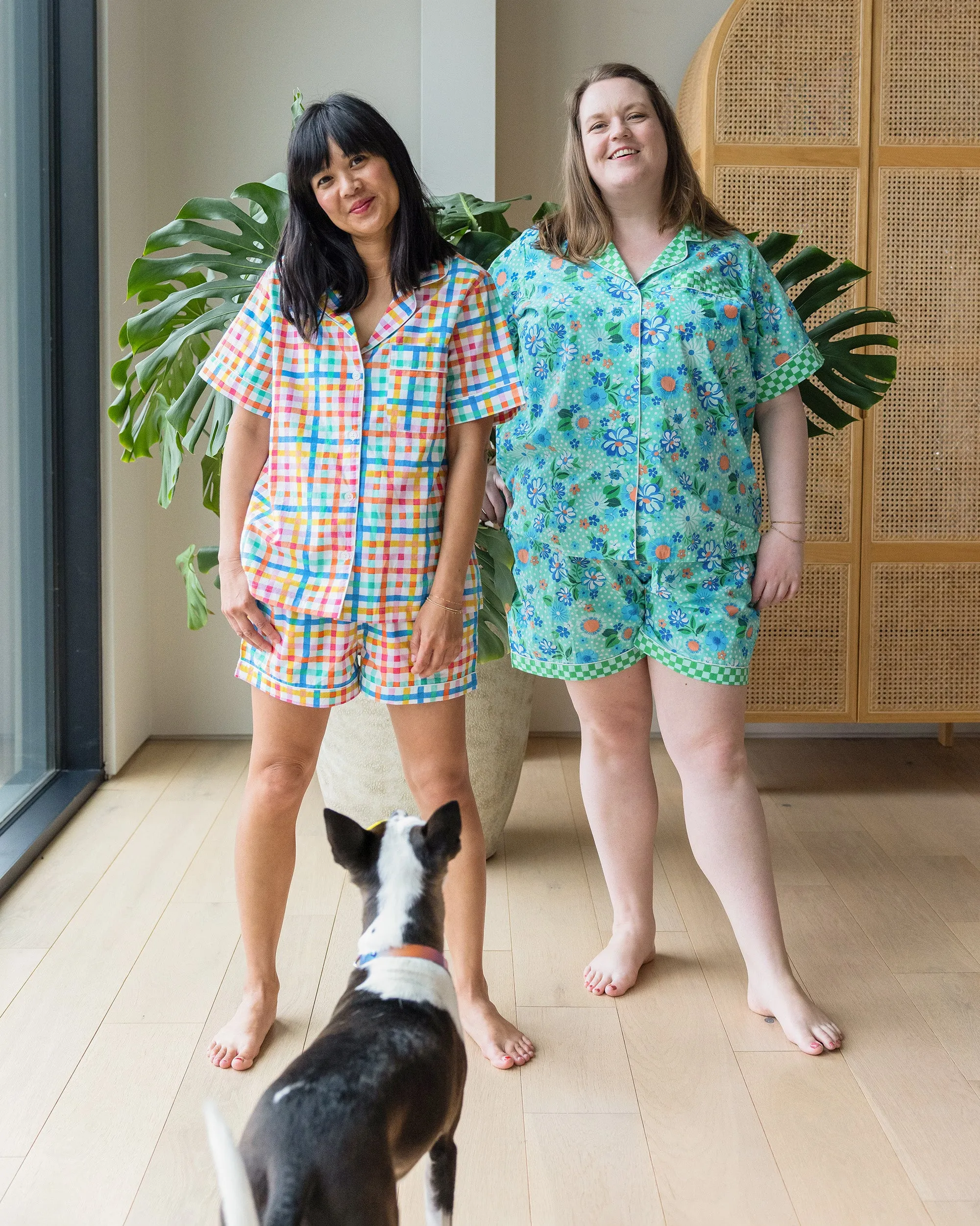 Printfresh + Oh Joy! - Posh Petals - Short PJ Set - Spearmint sold by Printfresh product image thumbnail 2