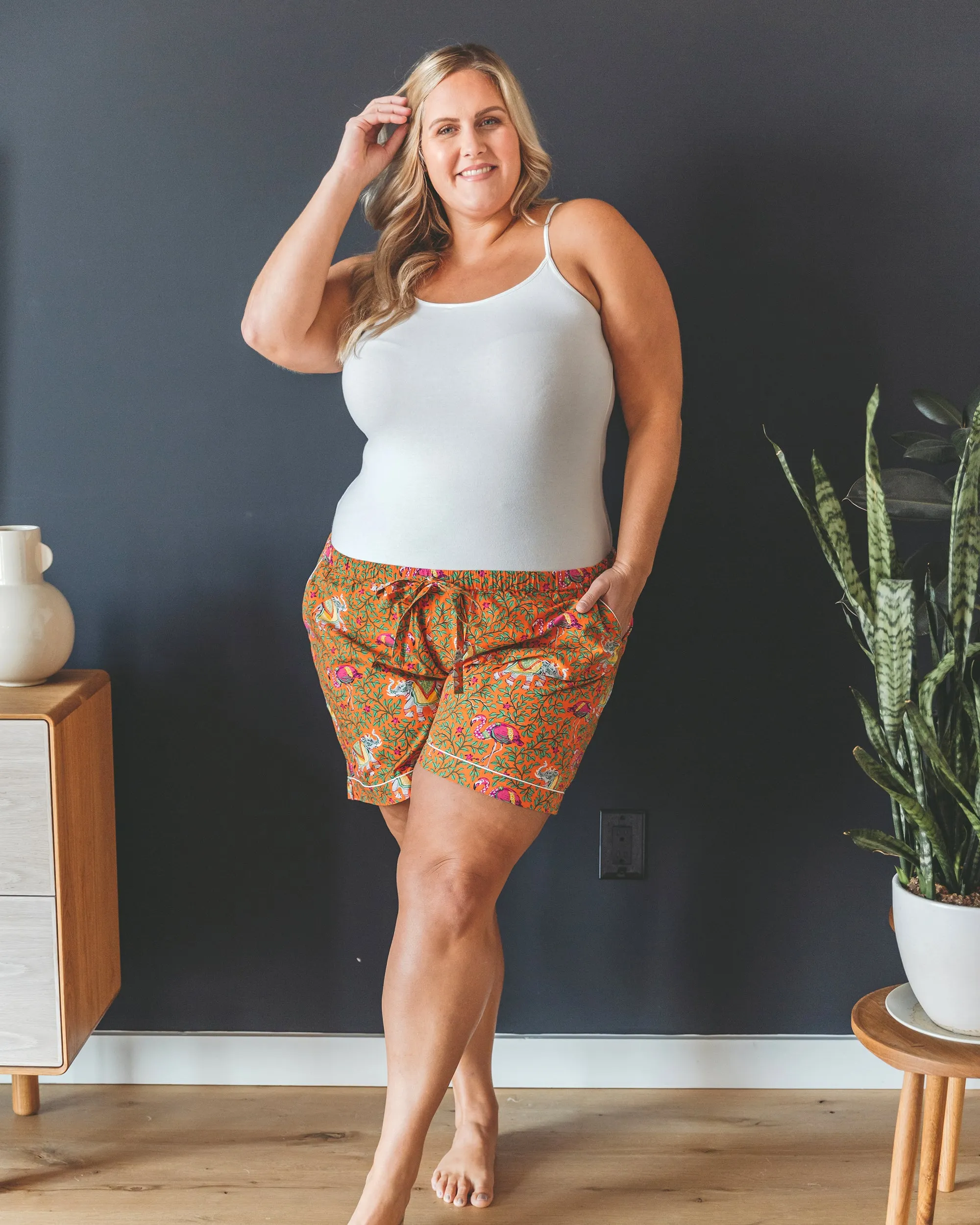 Flamenco - PJ Shorts - Clementine sold by Printfresh product image thumbnail 4