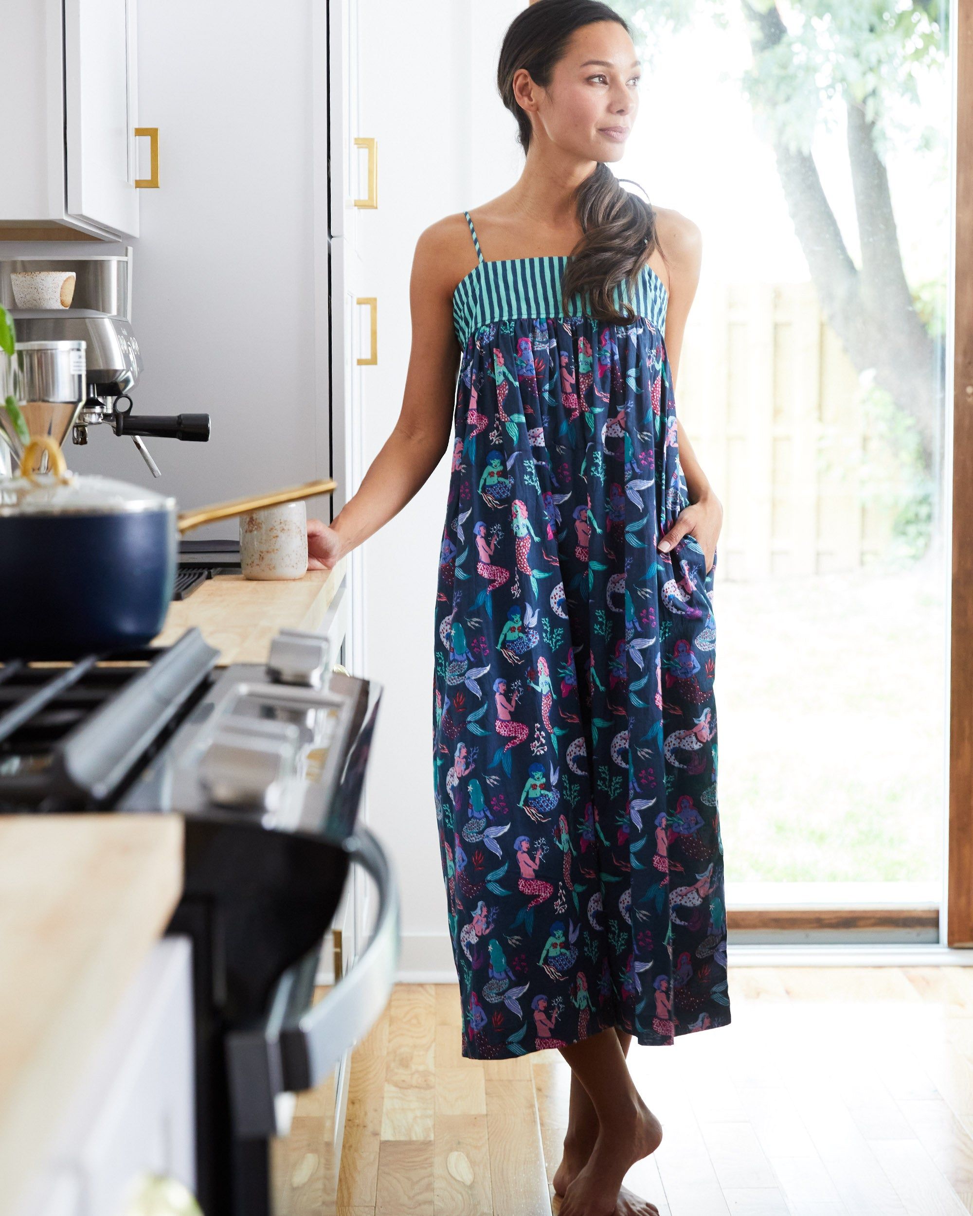 Mythical Mermaids - Daydream Nightgown - Shoreline Blue sold by Printfresh product image thumbnail 5