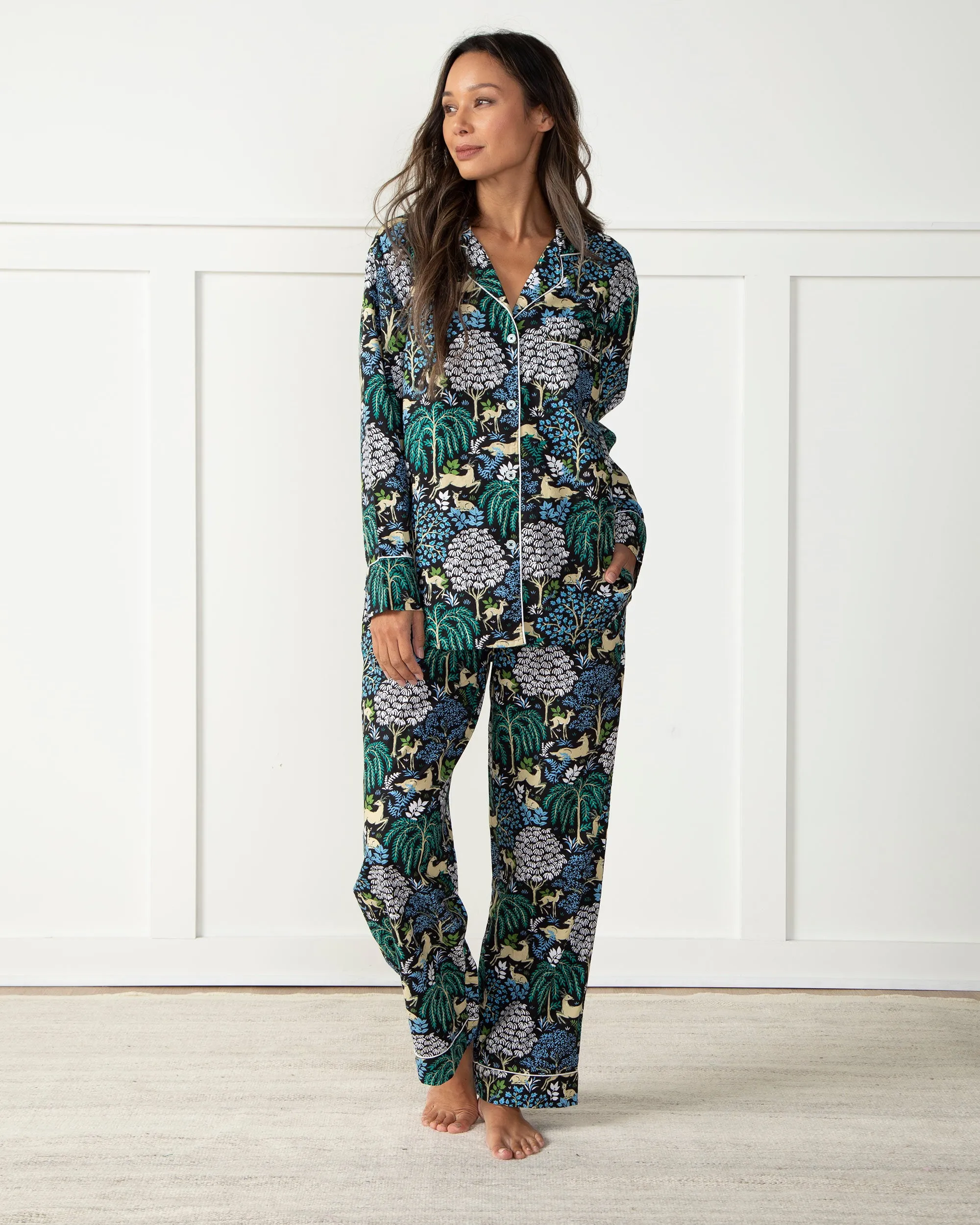 Dashing Deer - Long PJ Set - Ink sold by Printfresh product image thumbnail 2