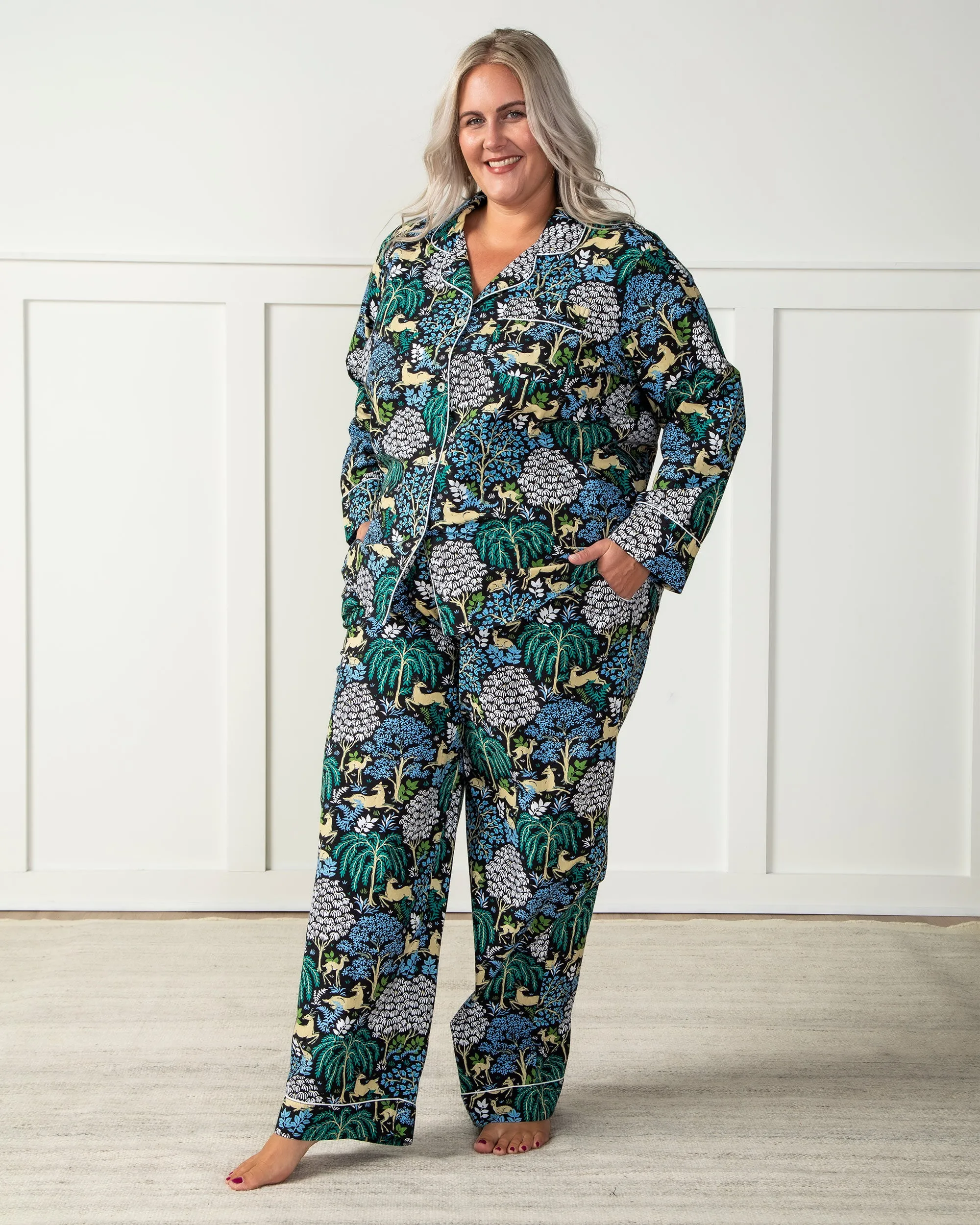 Dashing Deer - Long PJ Set - Ink sold by Printfresh product image thumbnail 4
