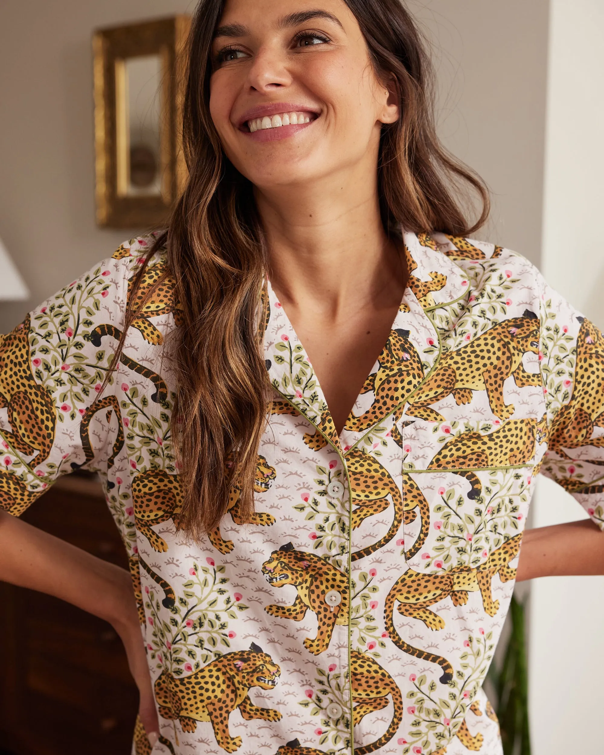 Bagheera - Short PJ Set - Blush sold by Printfresh product image thumbnail 4