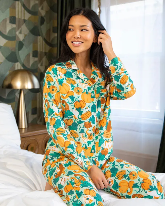 Pumpkin Patch - Long Sleep Set - Mint sold by Printfresh
