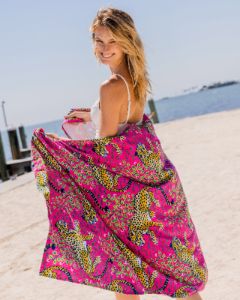 Bagheera - Beach Towel - Hot Pink sold by Printfresh