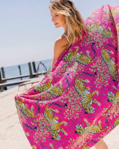 Bagheera - Beach Towel - Hot Pink sold by Printfresh