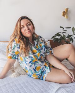 Lemon Zest - Short Sleep Set - Cloud sold by Printfresh