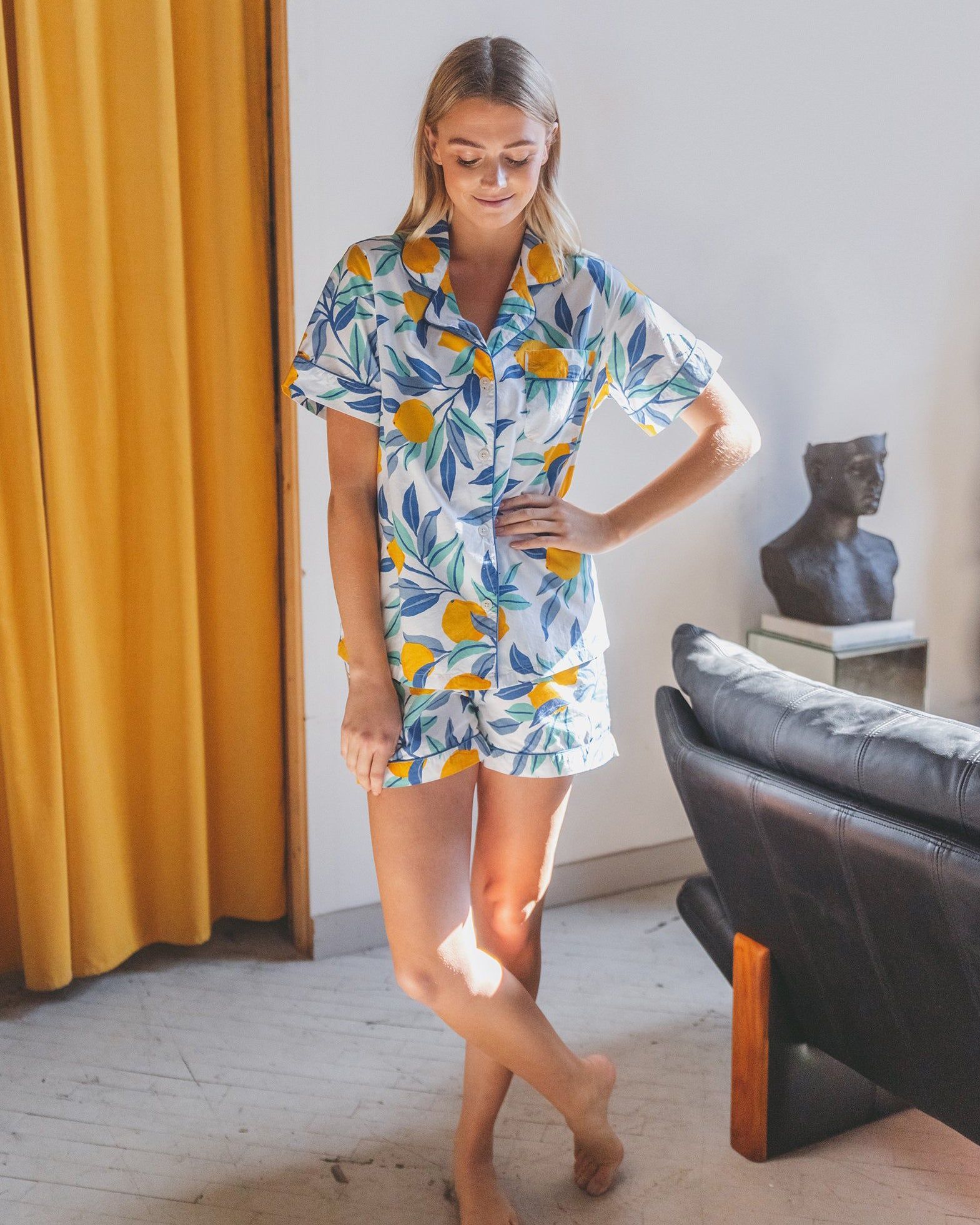 Lemon Zest - Short Sleep Set - Cloud sold by Printfresh product image thumbnail 4