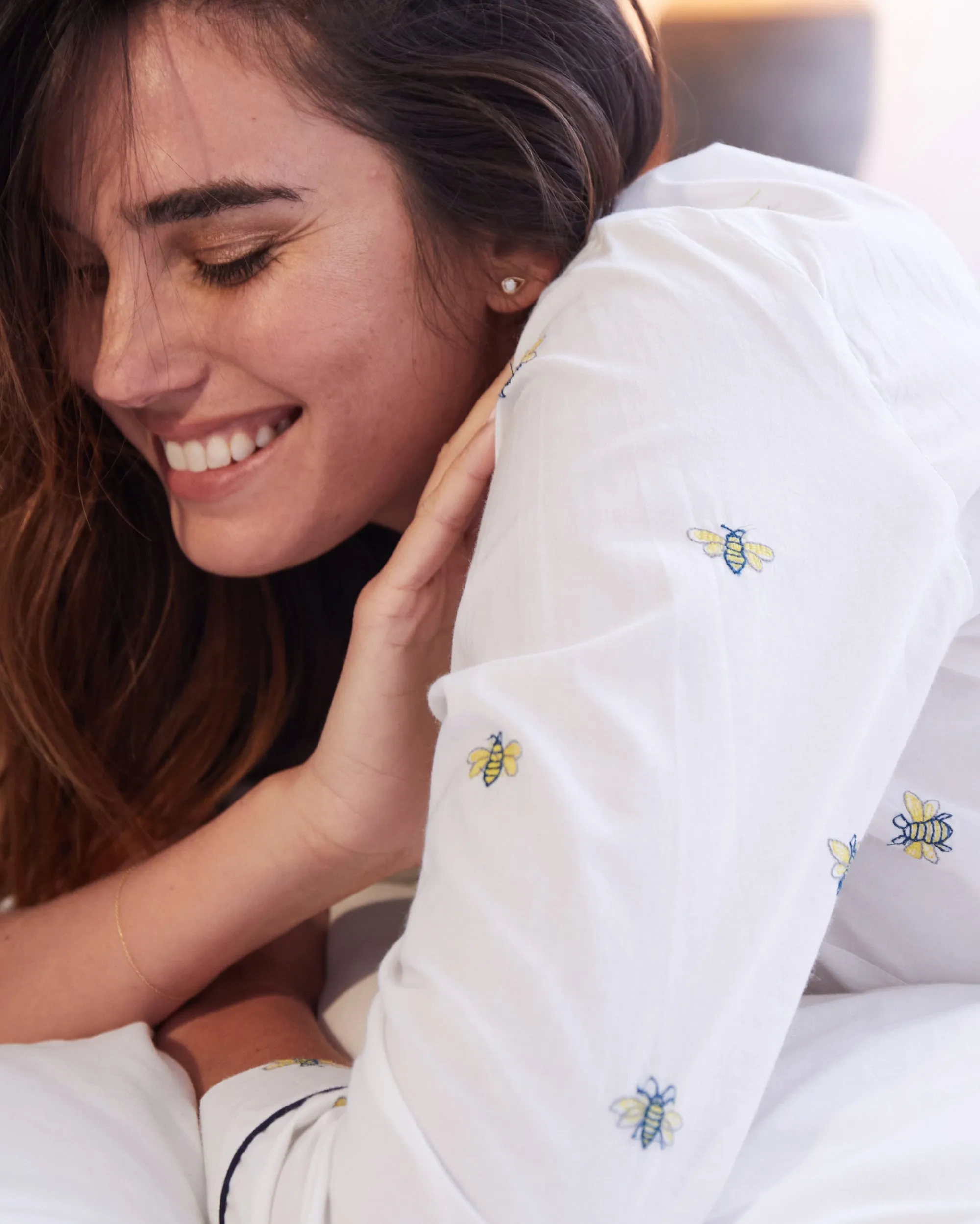 Beekeeper - Long PJ Set - Cloud sold by Printfresh product image thumbnail 4