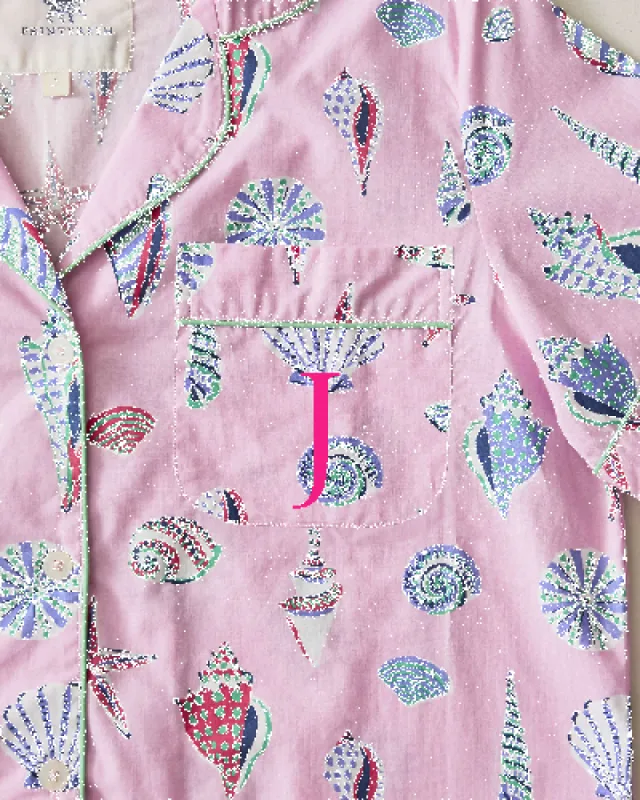 Beachcomber - Short Sleeve Top & Cropped Pants Set - Pink Sand sold by Printfresh