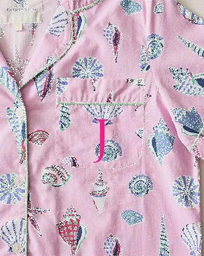 Beachcomber - Short Sleeve Top & Cropped Pants Set - Pink Sand sold by Printfresh