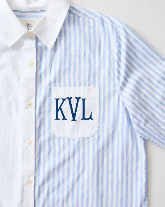 Weekend Stripes - Everyday Button Down - Blue Skies sold by Printfresh