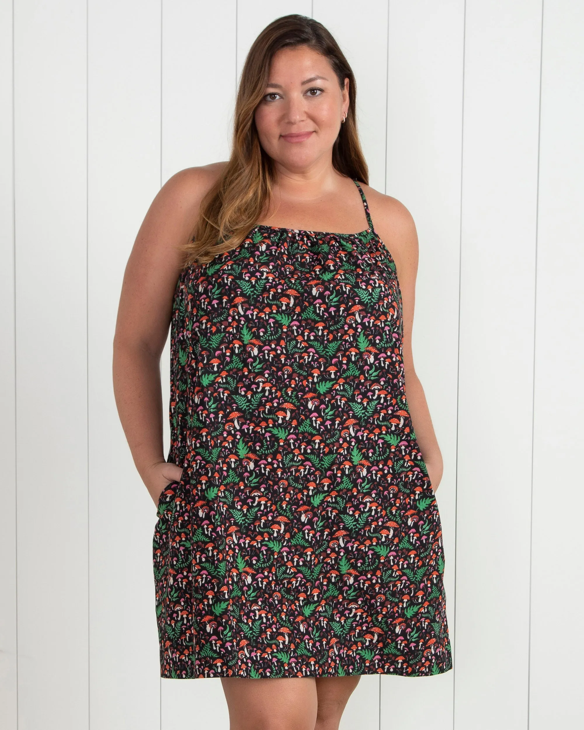 Toadstools - Cami Nightgown - Ink sold by Printfresh product image thumbnail 4