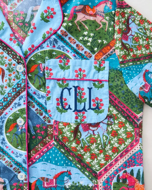 High Horse - Short PJ Set - Blush Denim sold by Printfresh