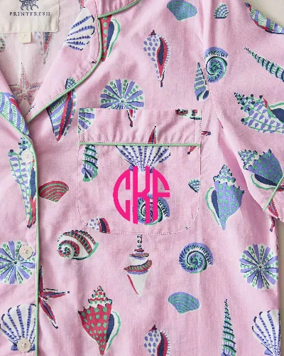 Beachcomber - Short PJ Set - Pink Sand sold by Printfresh
