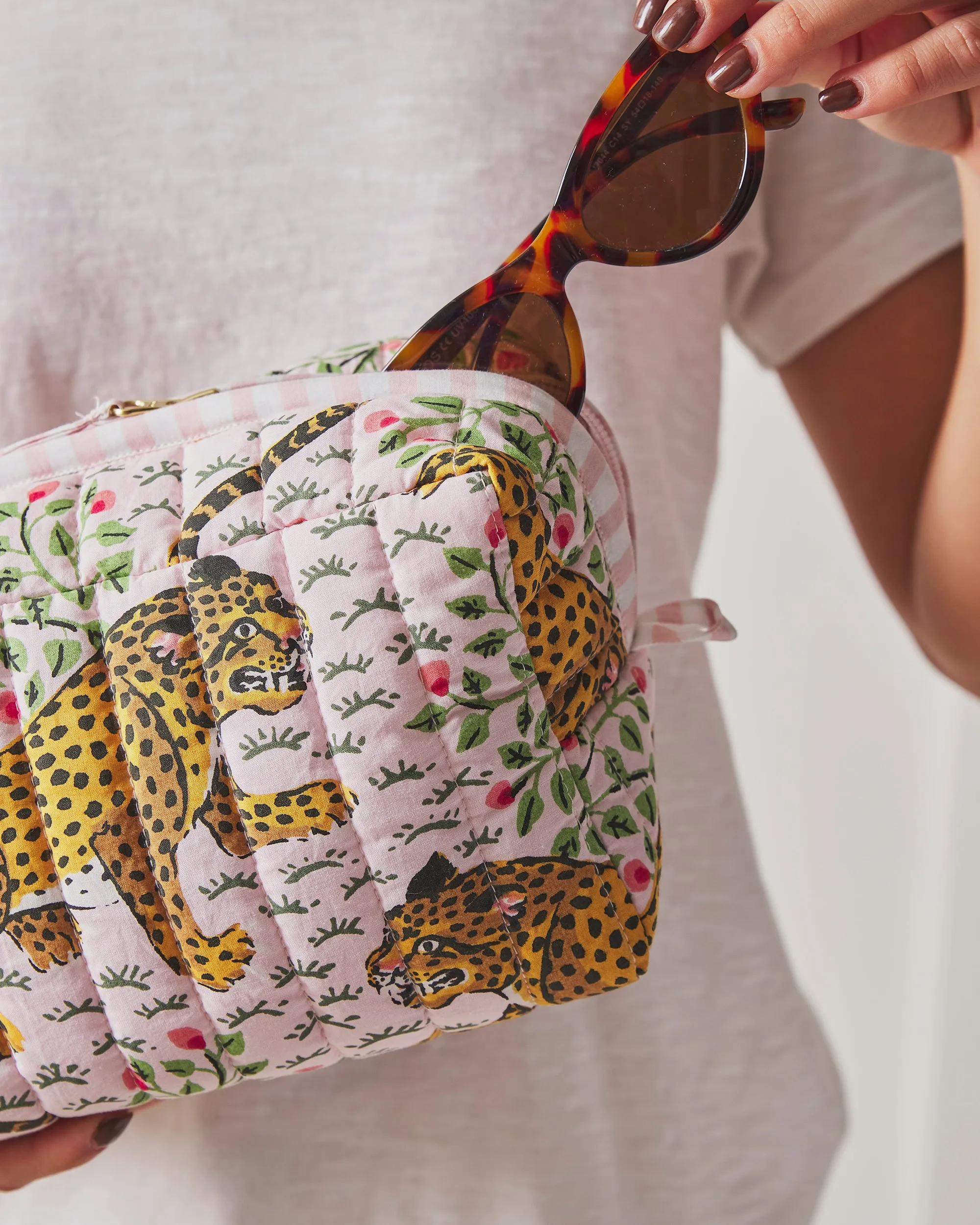 Bagheera - Quilted Pouch - Blush sold by Printfresh product image thumbnail 4