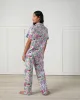 Must Love Dogs - Petite Short Sleeve Top & Long Pants Set - Pink Peony sold by Printfresh