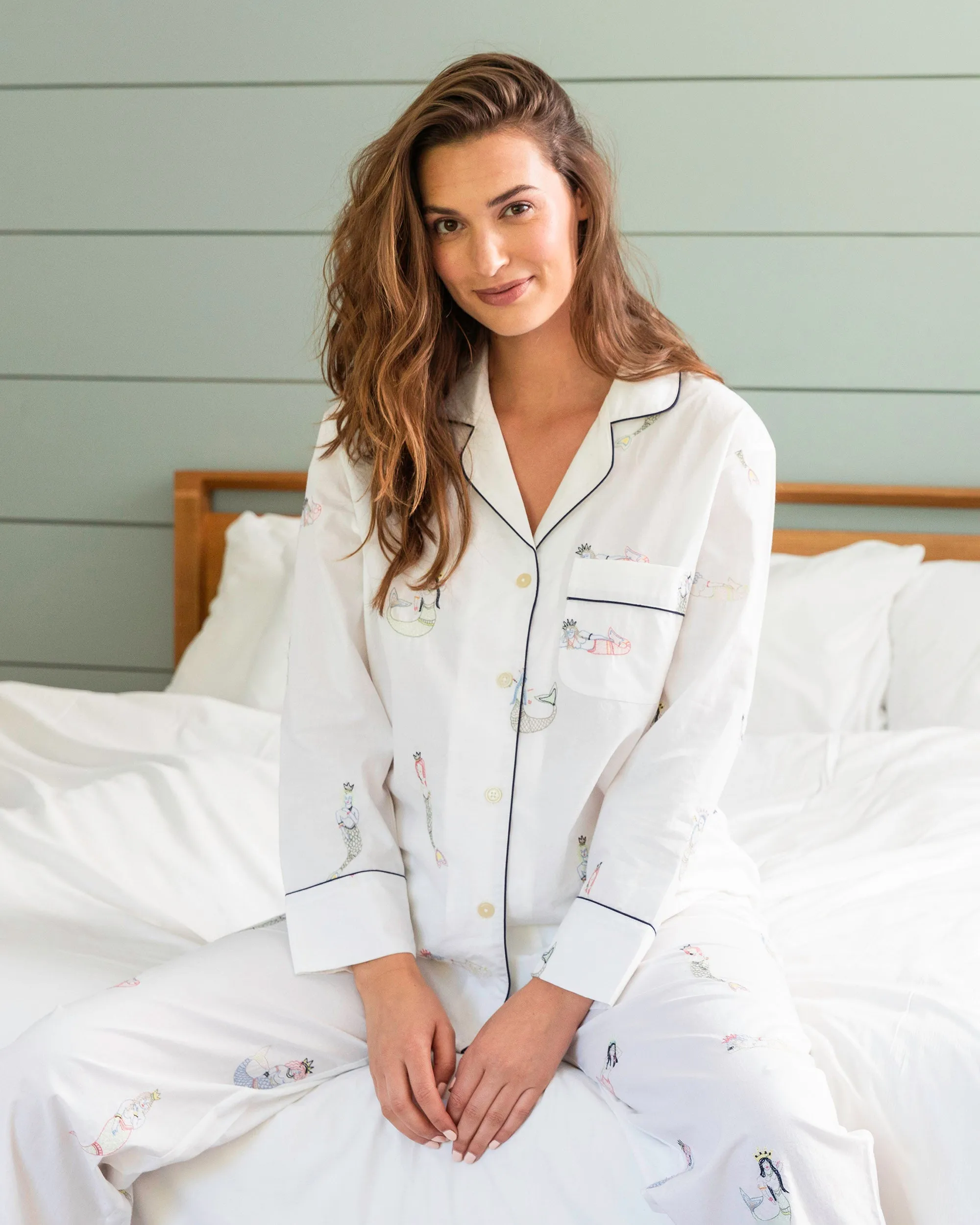 Daughters of Triton - Petite Long PJ Set - Cloud sold by Printfresh product image thumbnail 5