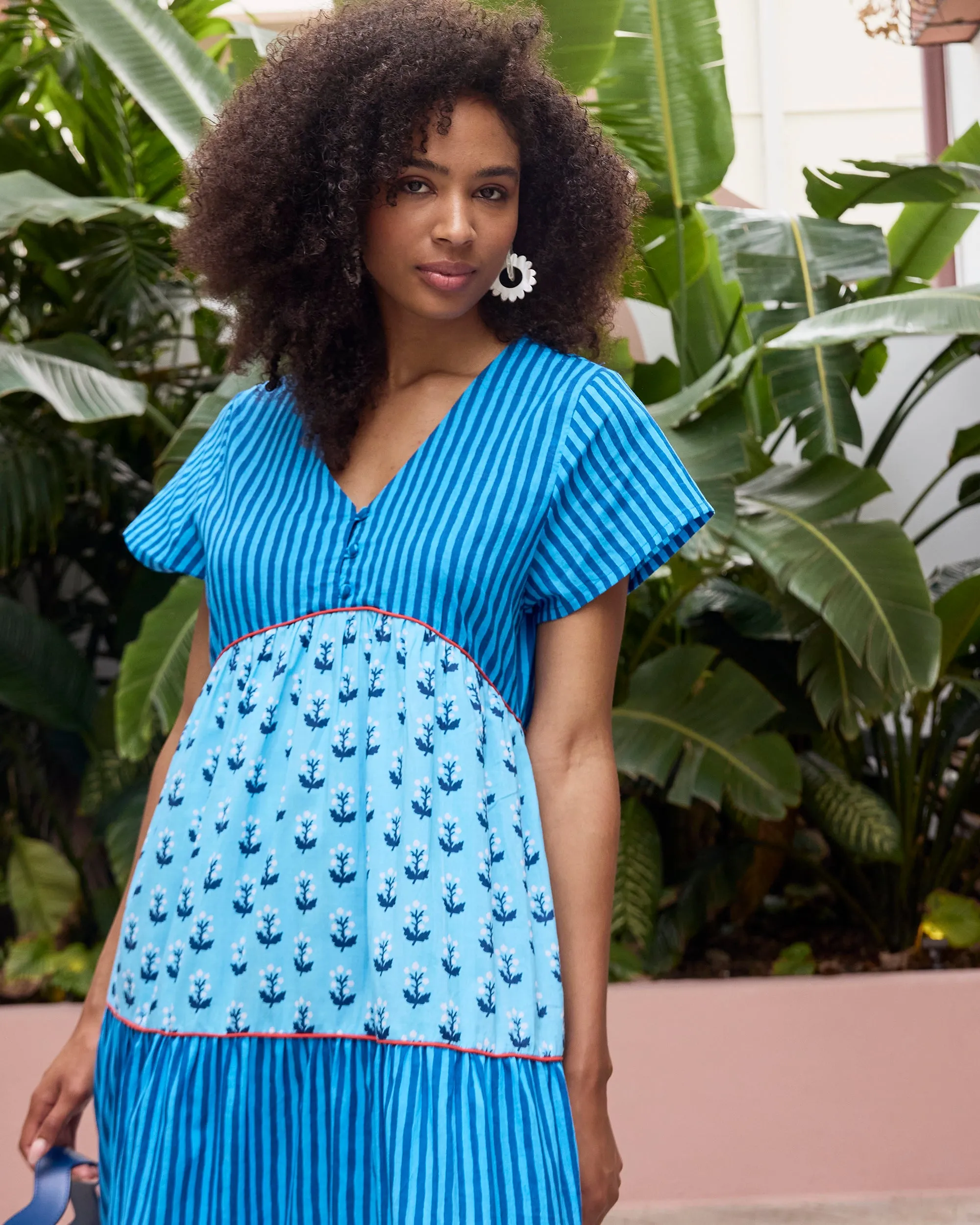 In Bloom - Main Act Dress - Powder Blue sold by Printfresh