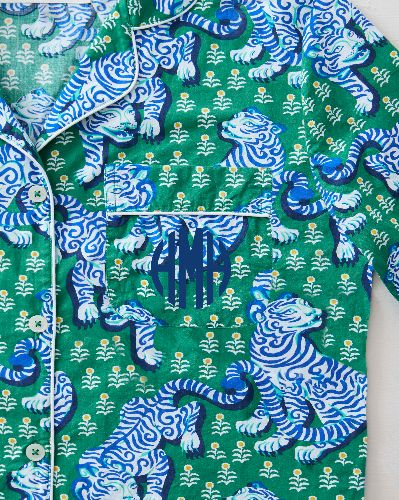 Tiger Queen - Petite Long Sleep Set - Jade sold by Printfresh