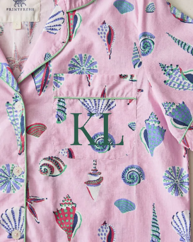 Beachcomber  - Short Sleeve Top & Cropped Pants Set - Pink Sand sold by Printfresh