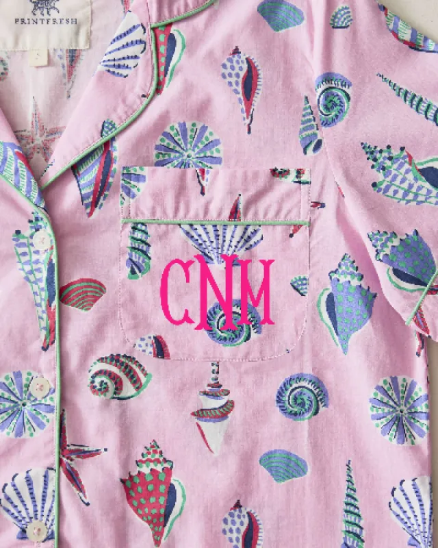 Beachcomber - Short PJ Set - Pink Sand sold by Printfresh