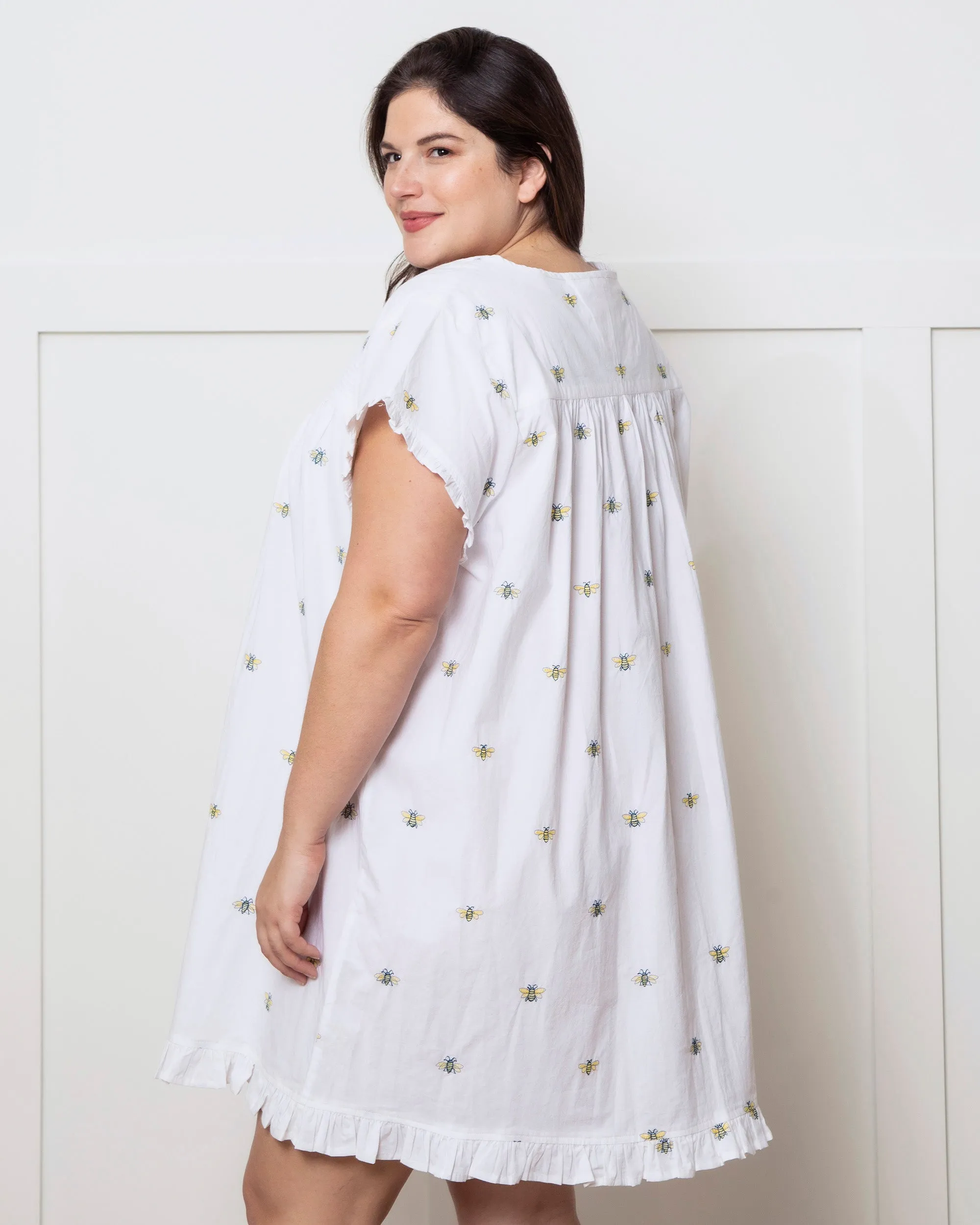 Beekeeper - Pintuck Nightgown - Cloud sold by Printfresh product image thumbnail 5