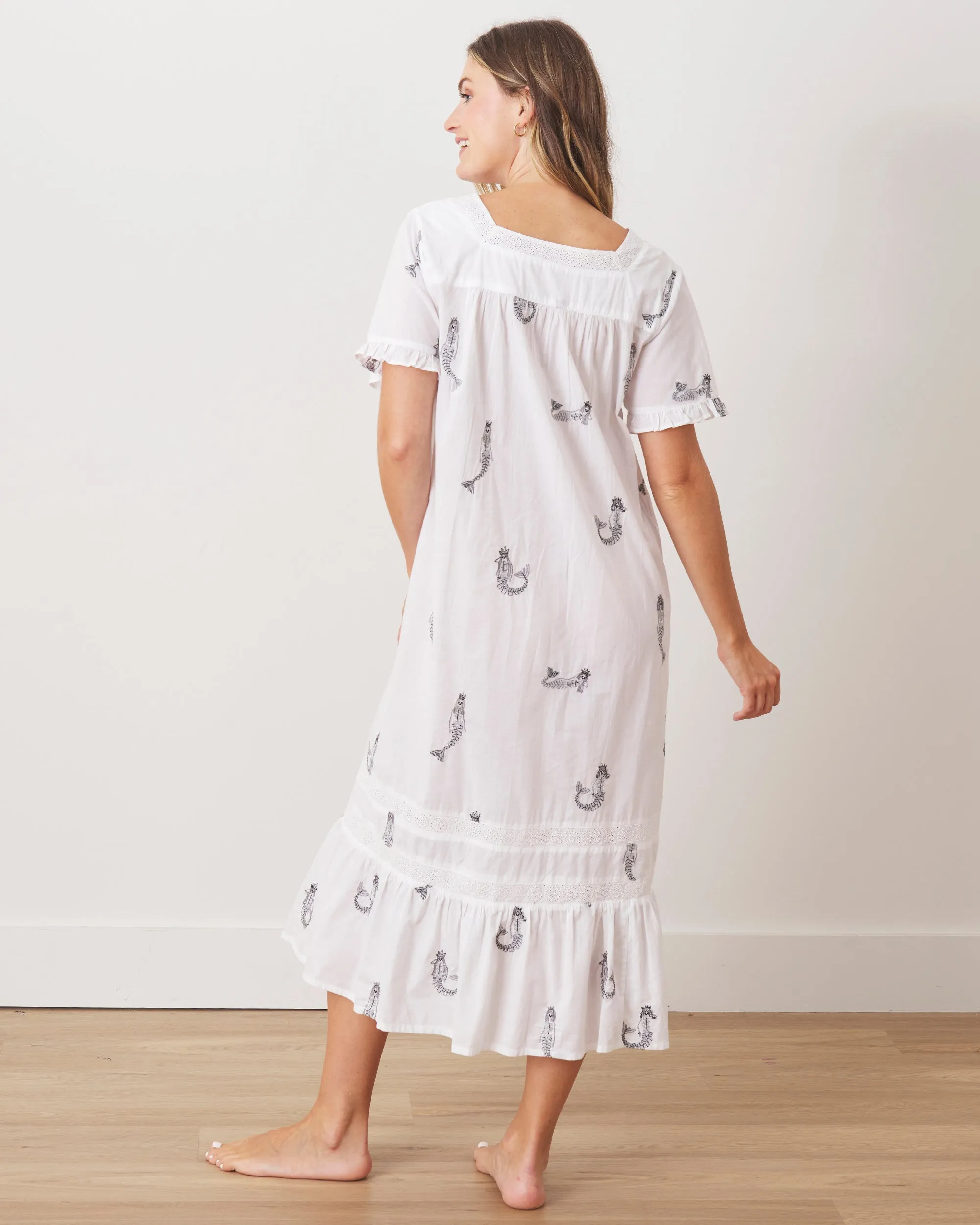 Daughters Of Triton Skeleton - Nashville Nights Nightgown - Cloud sold by Printfresh product image thumbnail 4