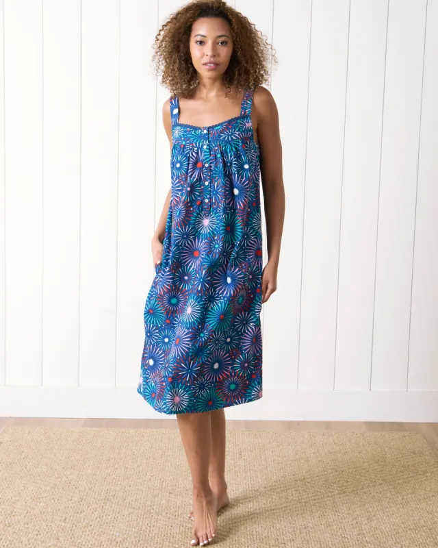 Sparks Fly - Back to Bed Nightgown - Navy sold by Printfresh
