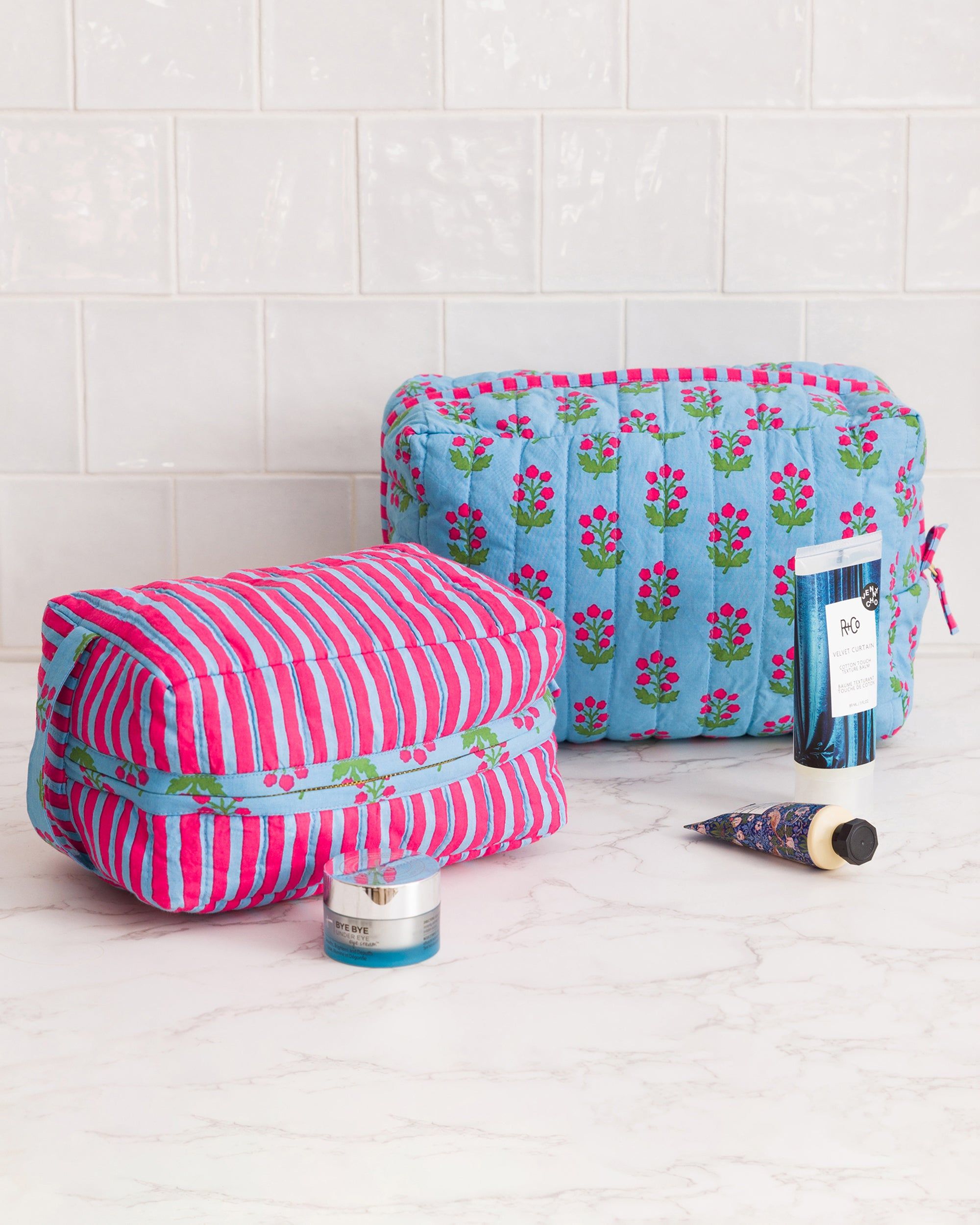 In Bloom - Oversized Pouch Set - Denim sold by Printfresh product image thumbnail 4