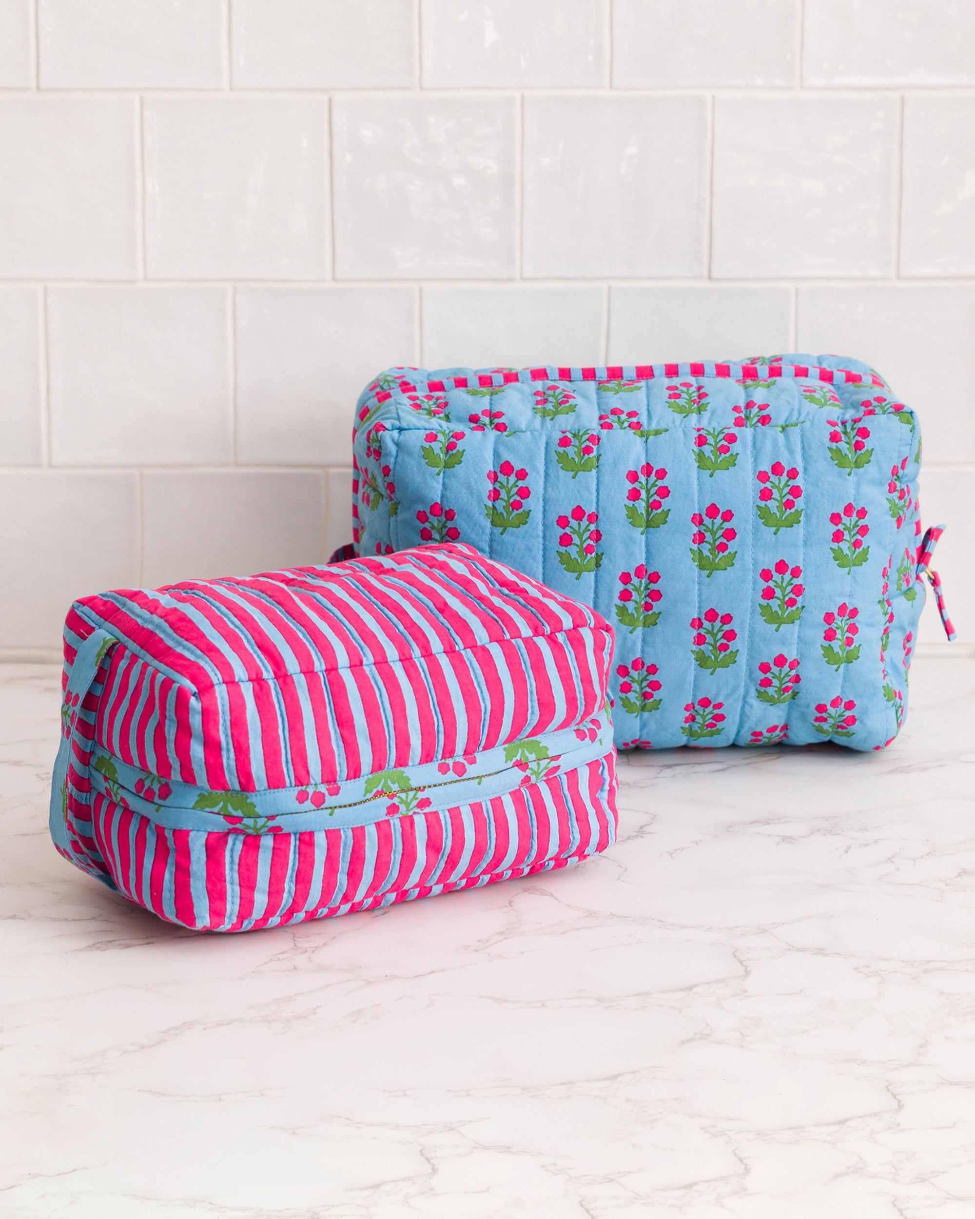 In Bloom - Oversized Pouch Set - Denim sold by Printfresh product image thumbnail 5