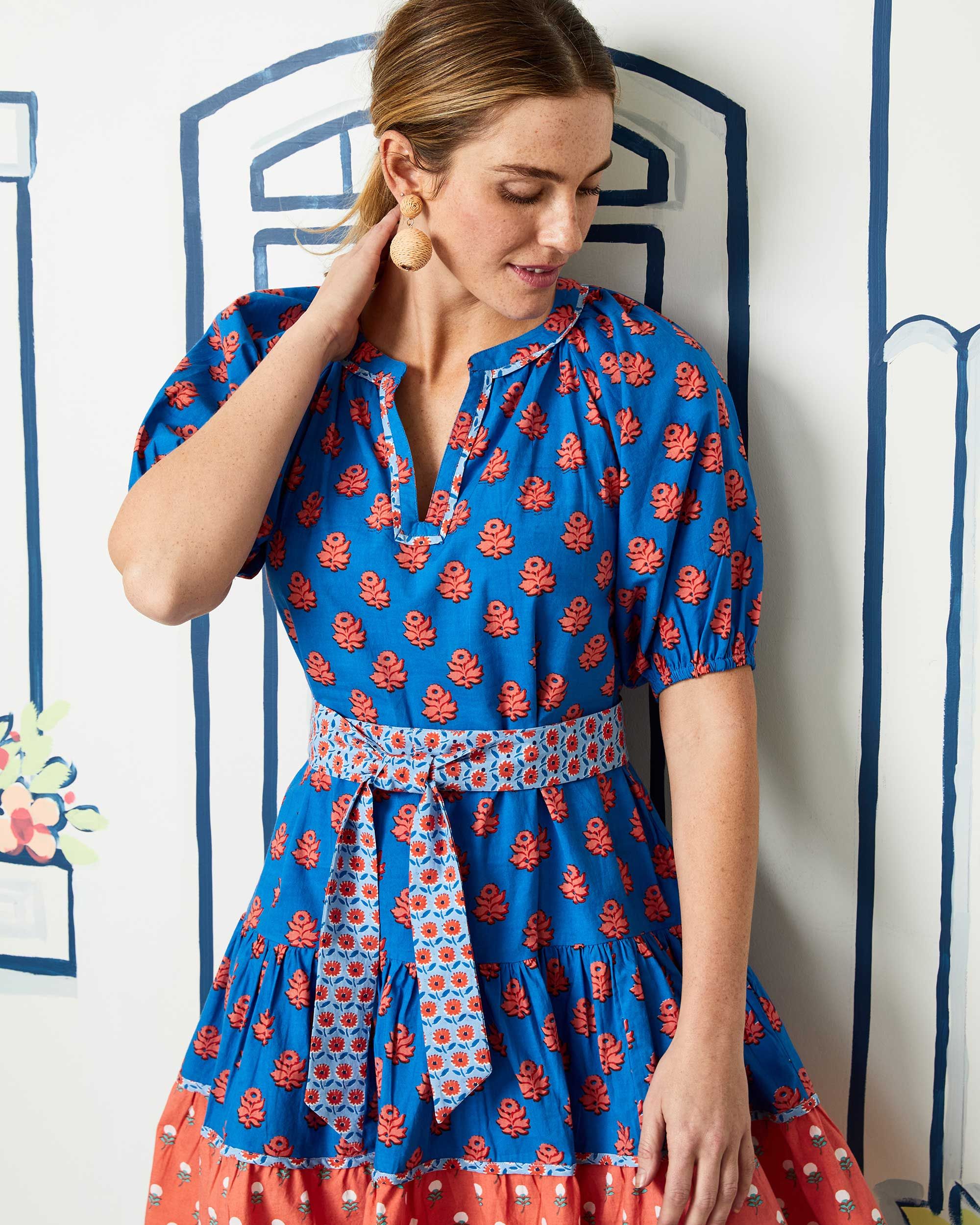 Zinnia - Walk in the Park Dress - Nautical Blue sold by Printfresh product image thumbnail 7