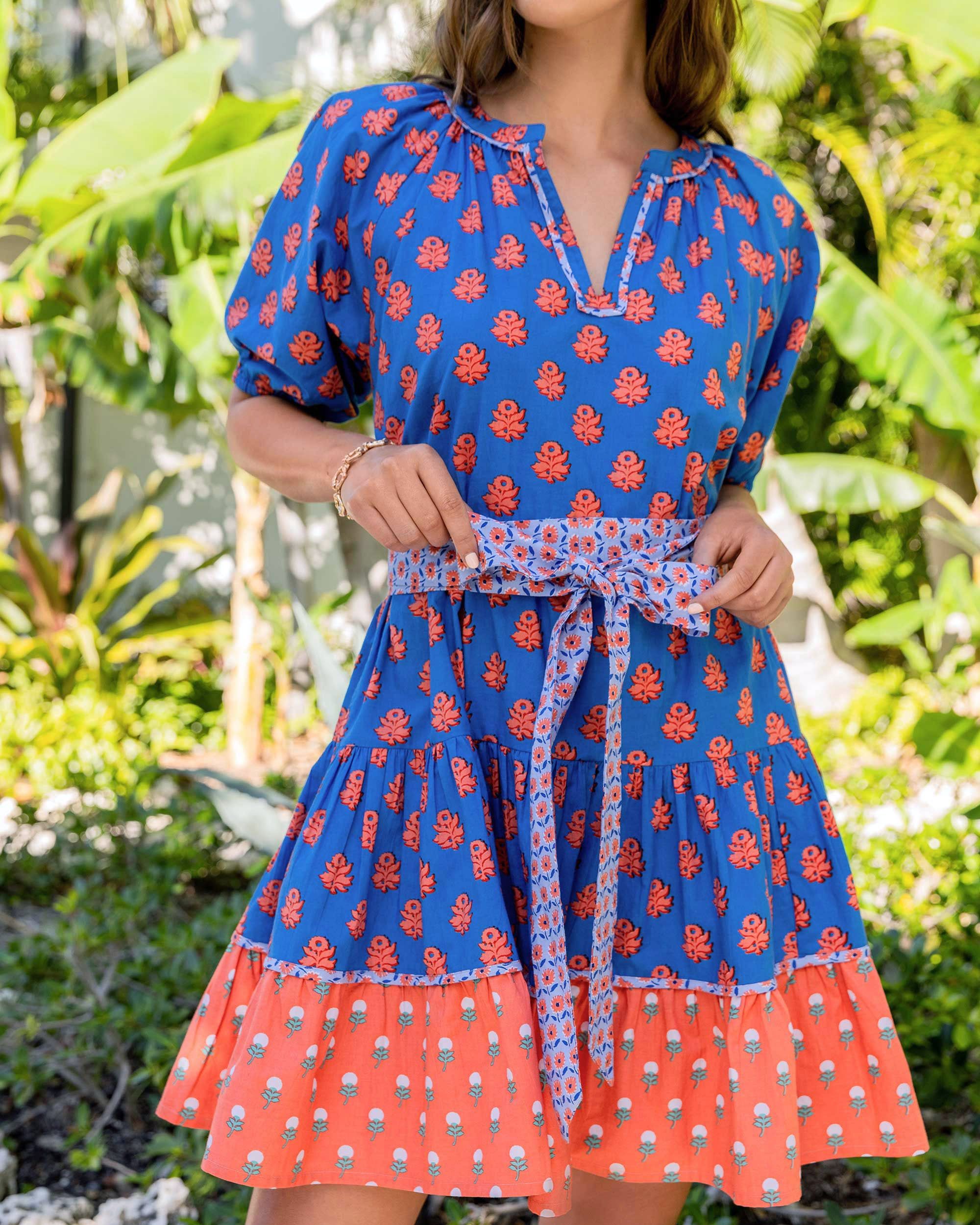 Zinnia - Walk in the Park Dress - Nautical Blue sold by Printfresh product image thumbnail 4