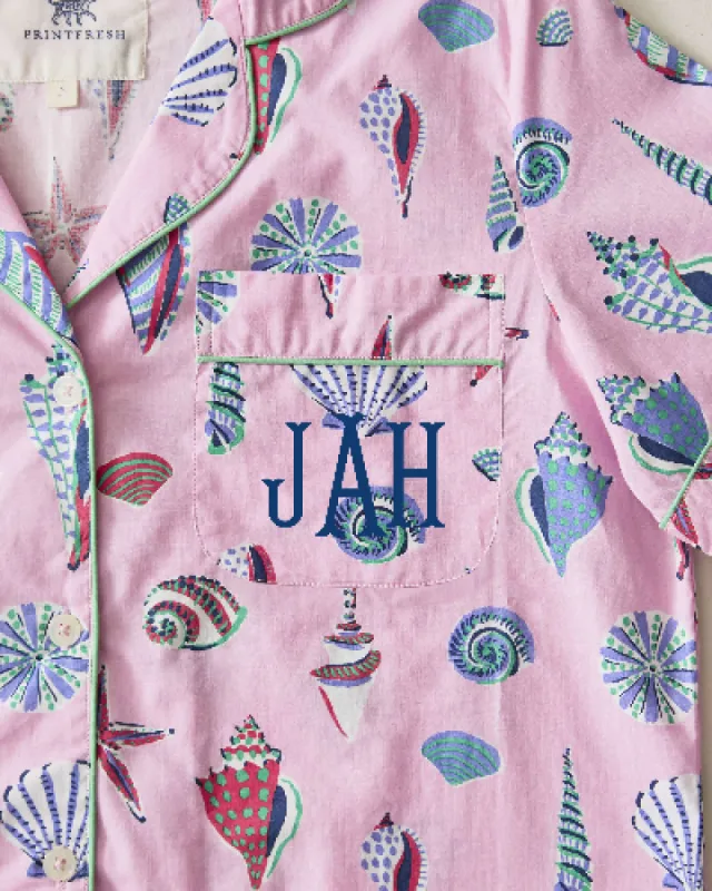 Beachcomber  - Short Sleeve Top & Cropped Pants Set - Pink Sand sold by Printfresh