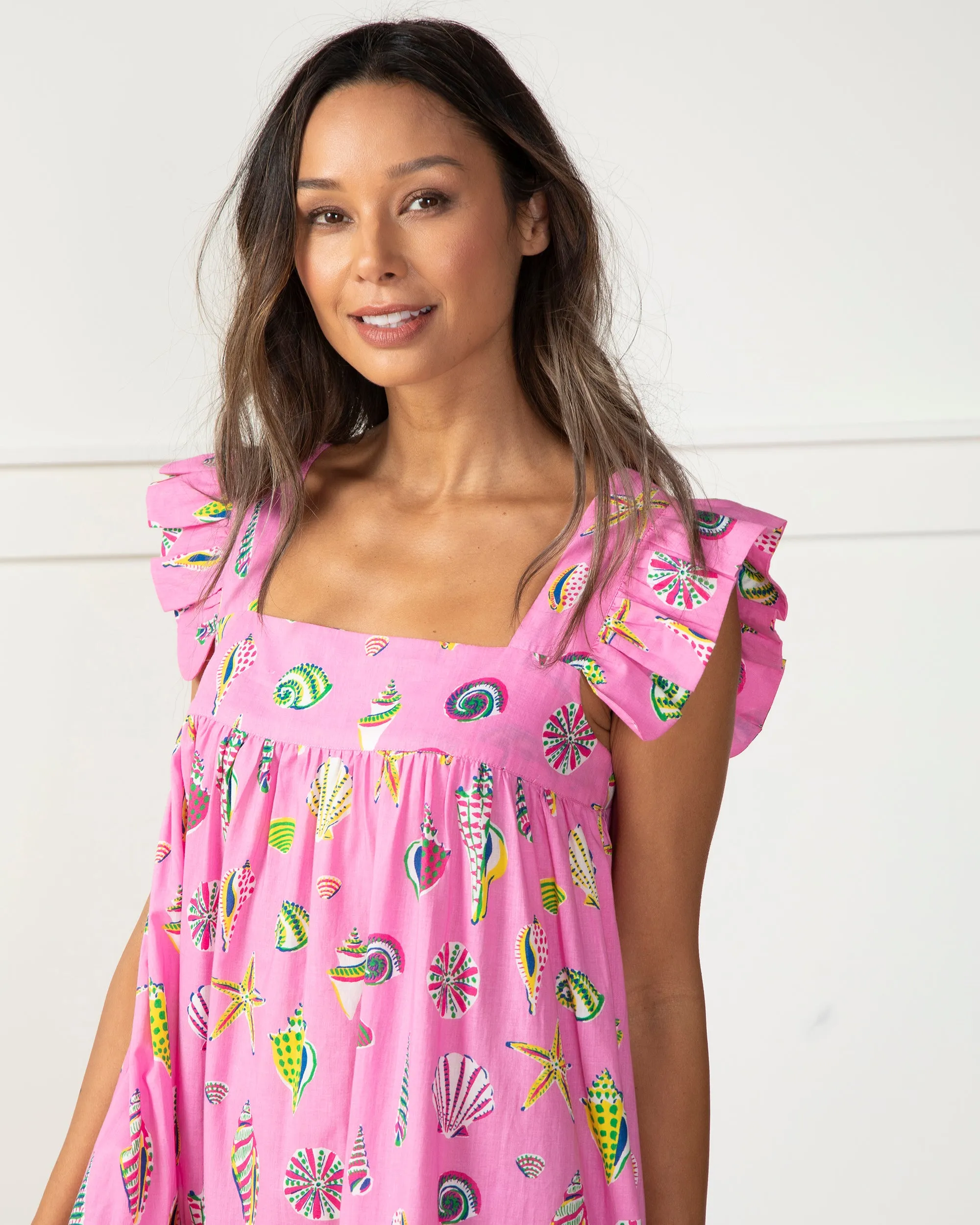 Beachcomber - Shoreline Dress - Neon Bubblegum sold by Printfresh product image thumbnail 2