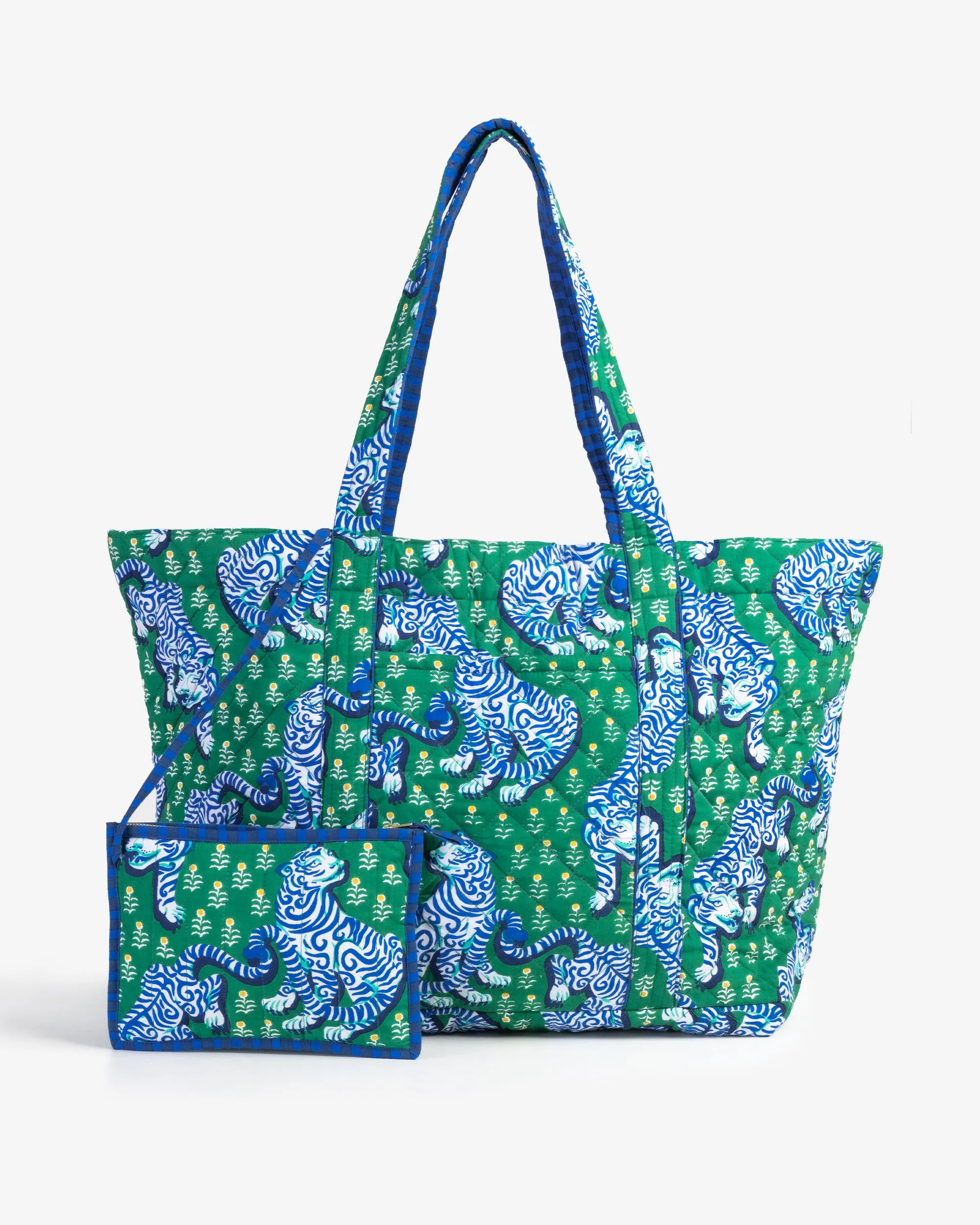 Tiger Queen - Weekend Bag with Pouch - Jade sold by Printfresh product image thumbnail 5