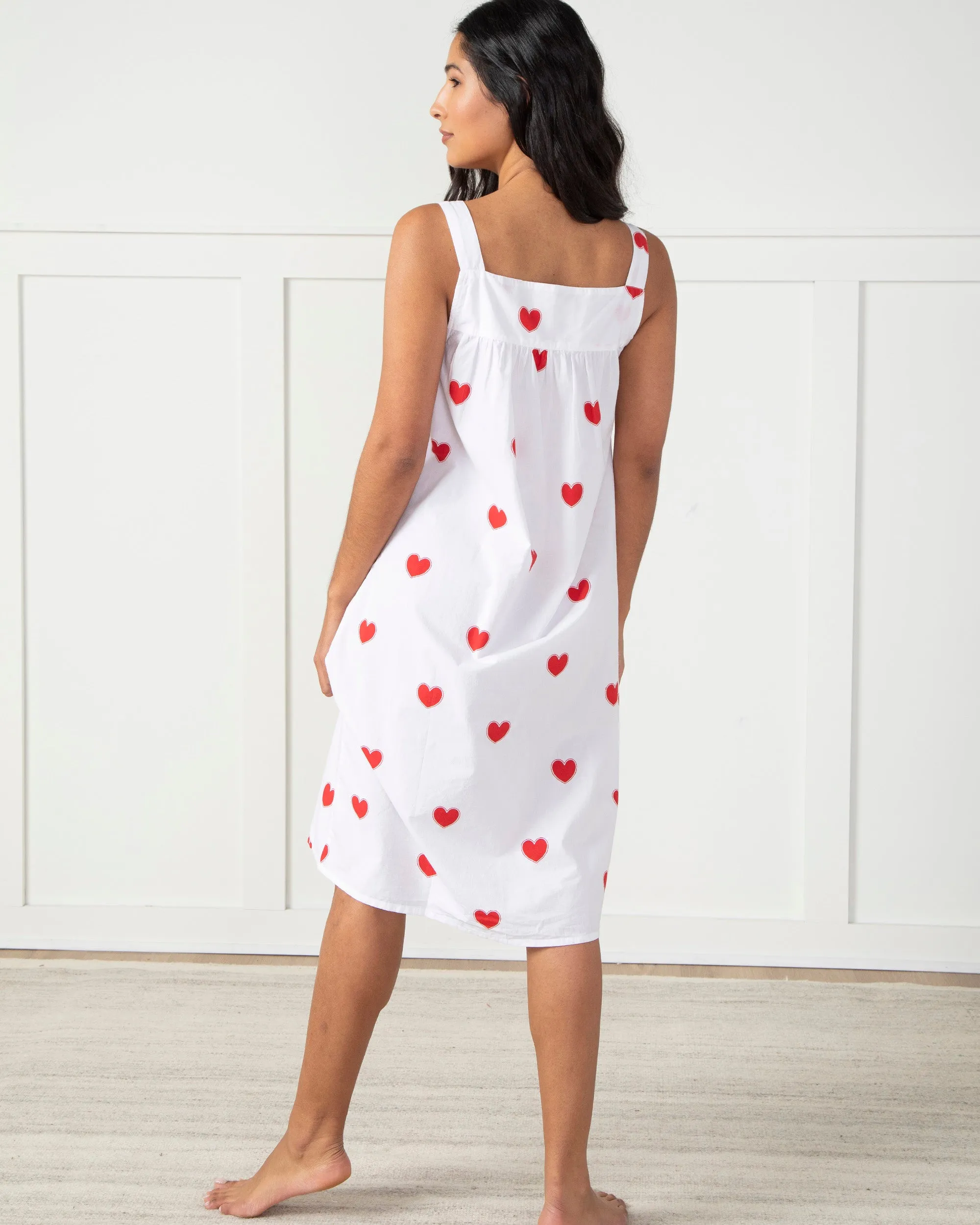 Queen of Hearts - Back to Bed Nightgown - Ruby Cloud sold by Printfresh product image thumbnail 2