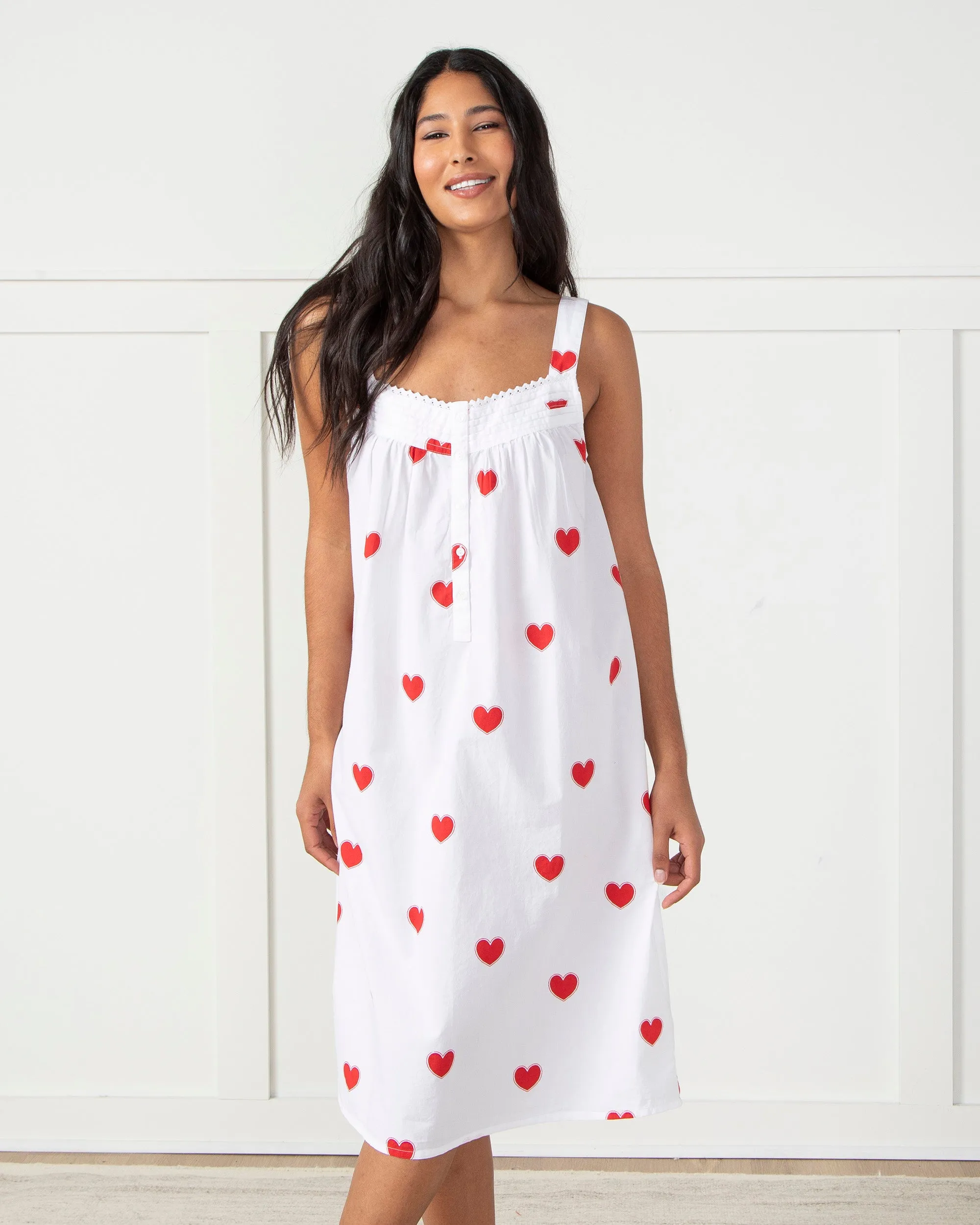 Queen of Hearts - Back to Bed Nightgown - Ruby Cloud sold by Printfresh product image thumbnail 4