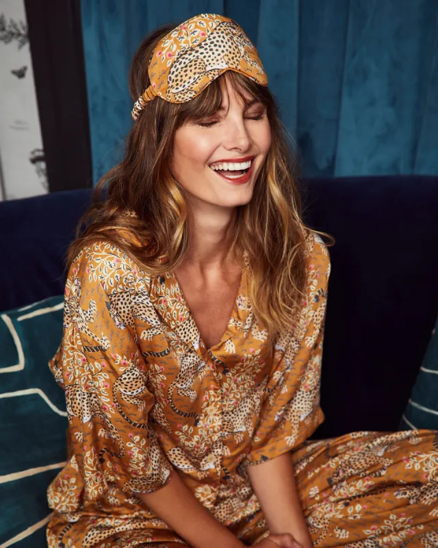 Bagheera - Eco Satin Eye Mask - Tobacco sold by Printfresh