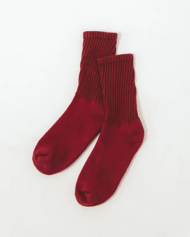 The Everyday Sock - Crew Sock - Ruby sold by Printfresh