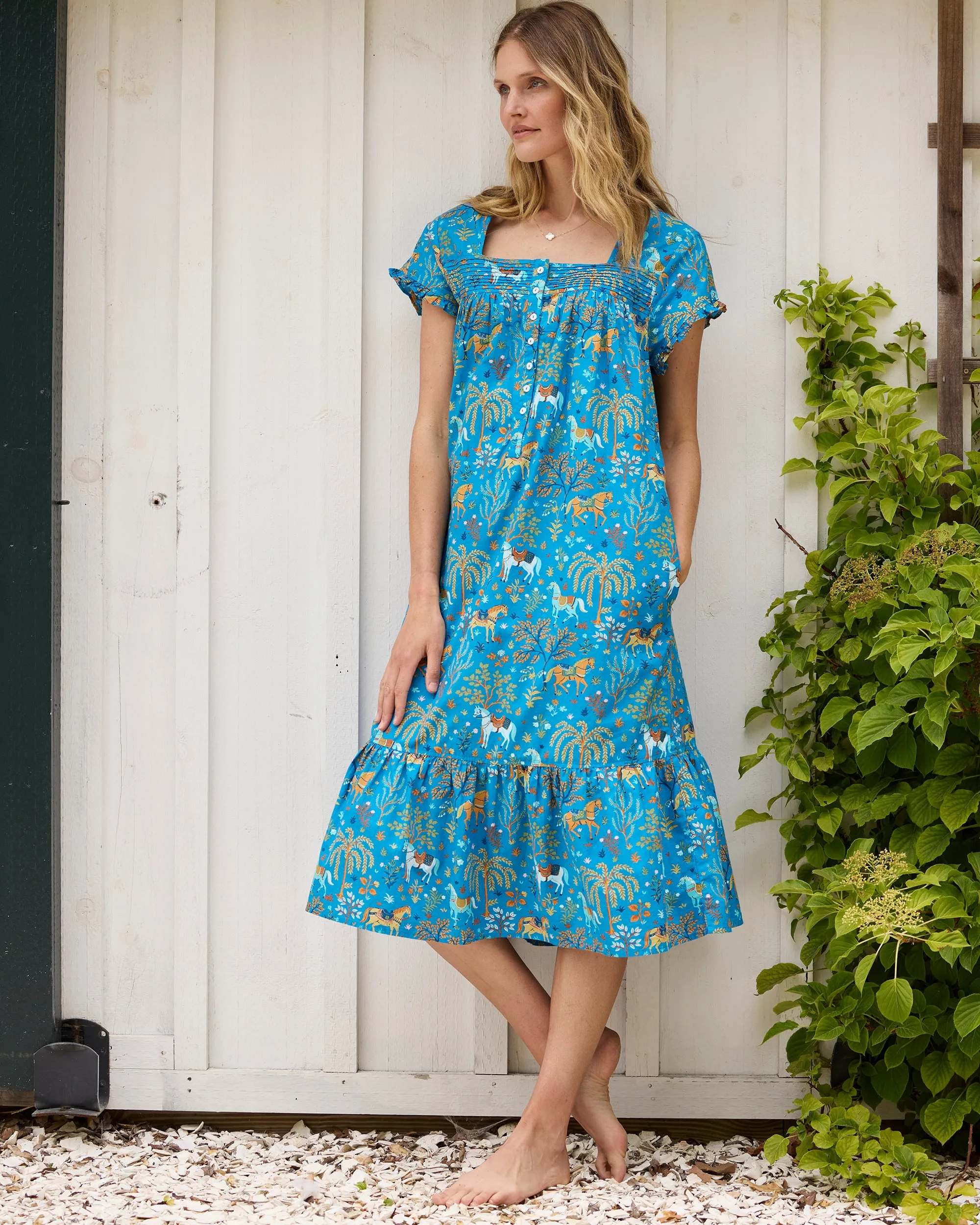 Show Pony - Daylight Nightgown - Steel Blue sold by Printfresh product image thumbnail 2