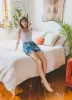 Bagheera - Pajama Shorts - Indigo sold by Printfresh